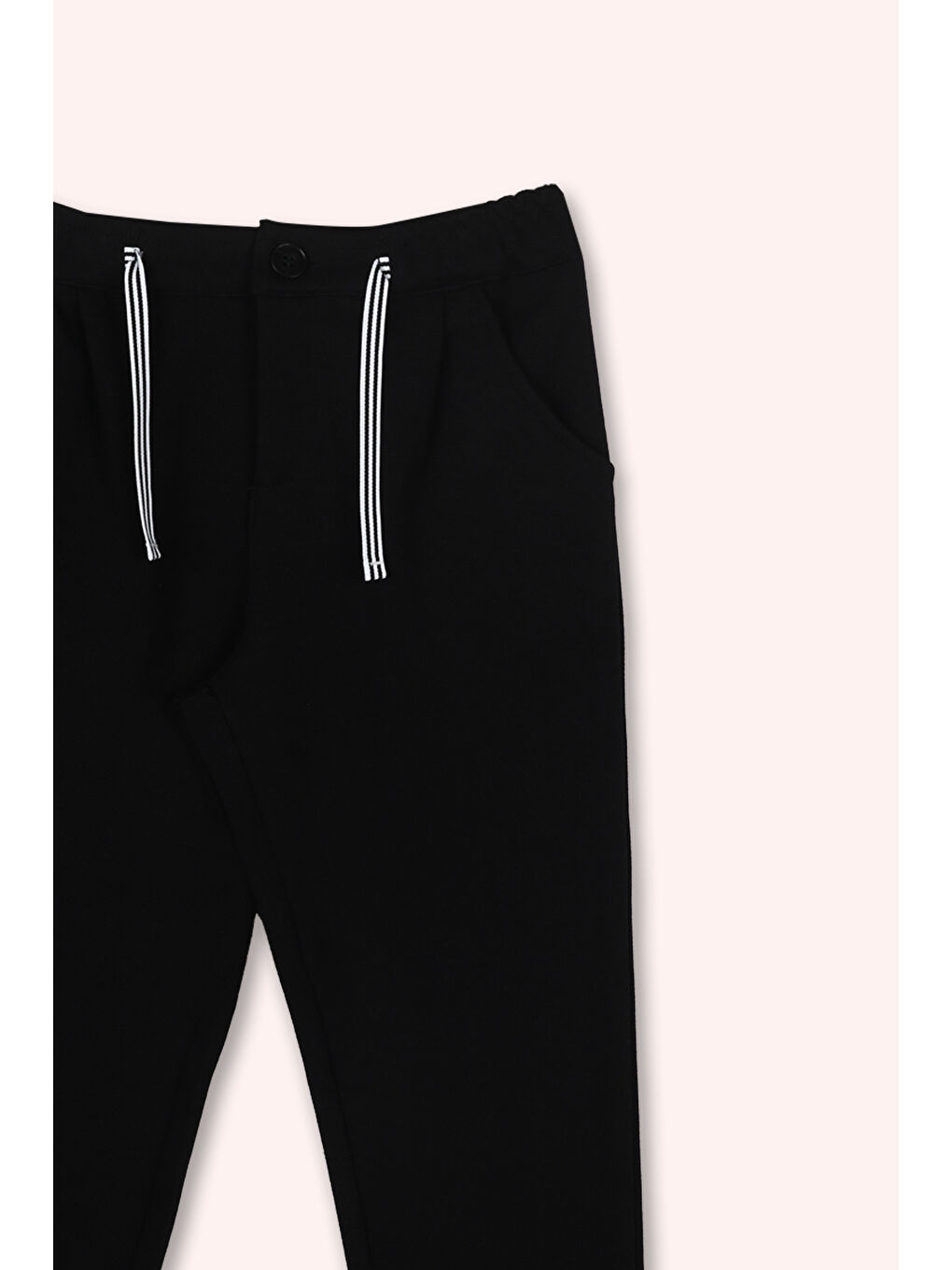 Erkek Çocuk Cepli Siyah Pantolon-1