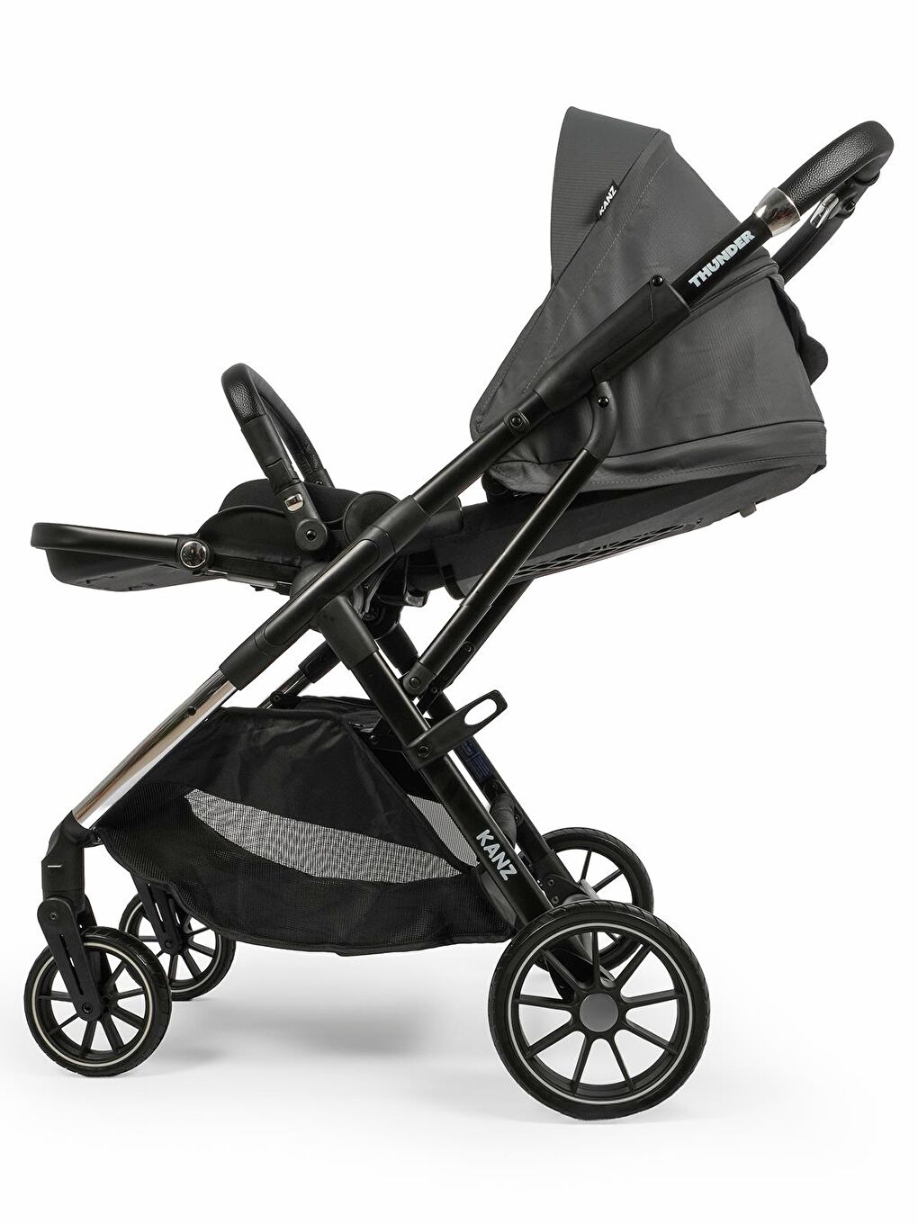 Thunder Travel Sistem Bebek Arabası - Gri-4