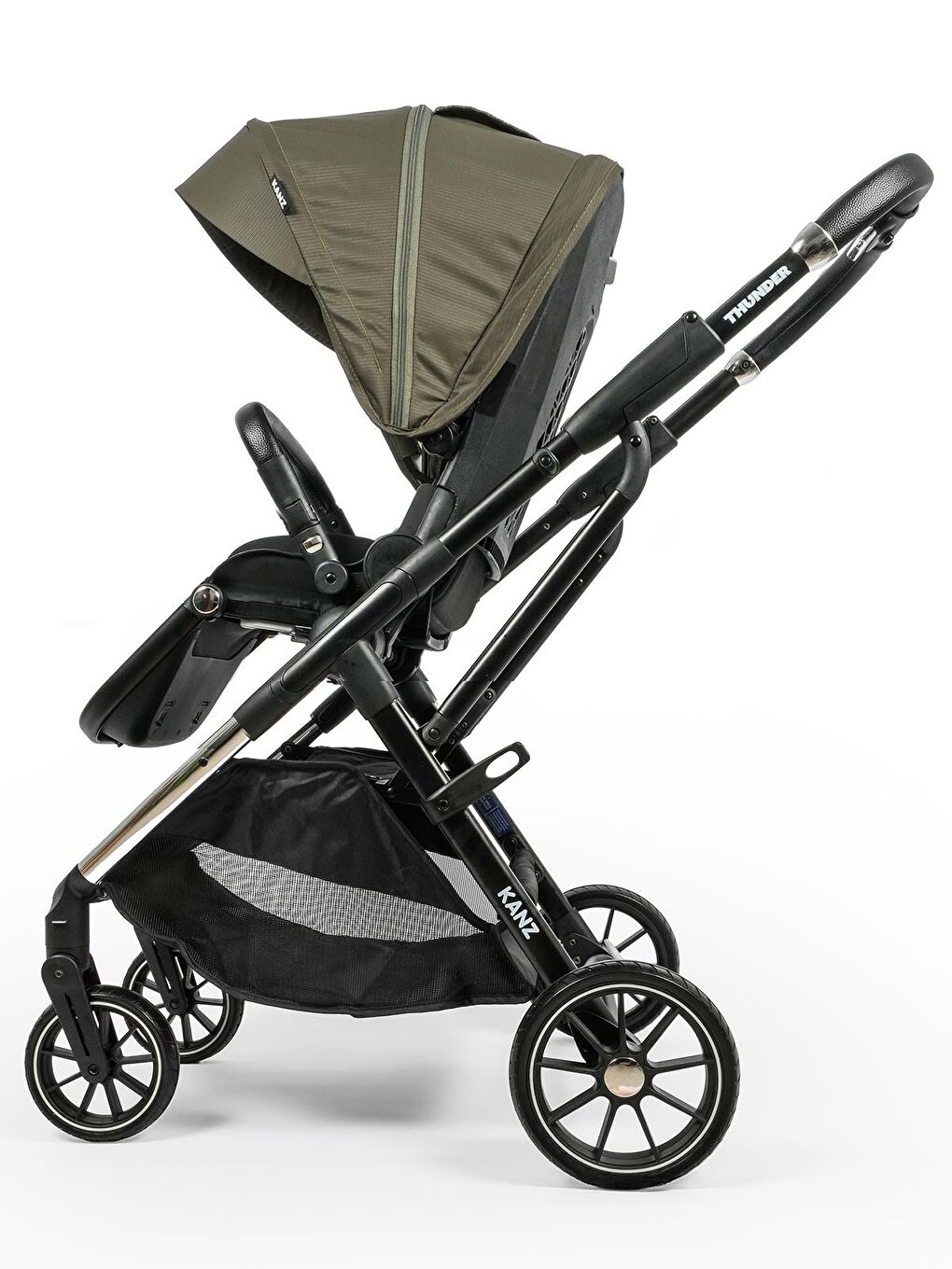 Thunder Travel Sistem Bebek Arabası - Yeşil-11