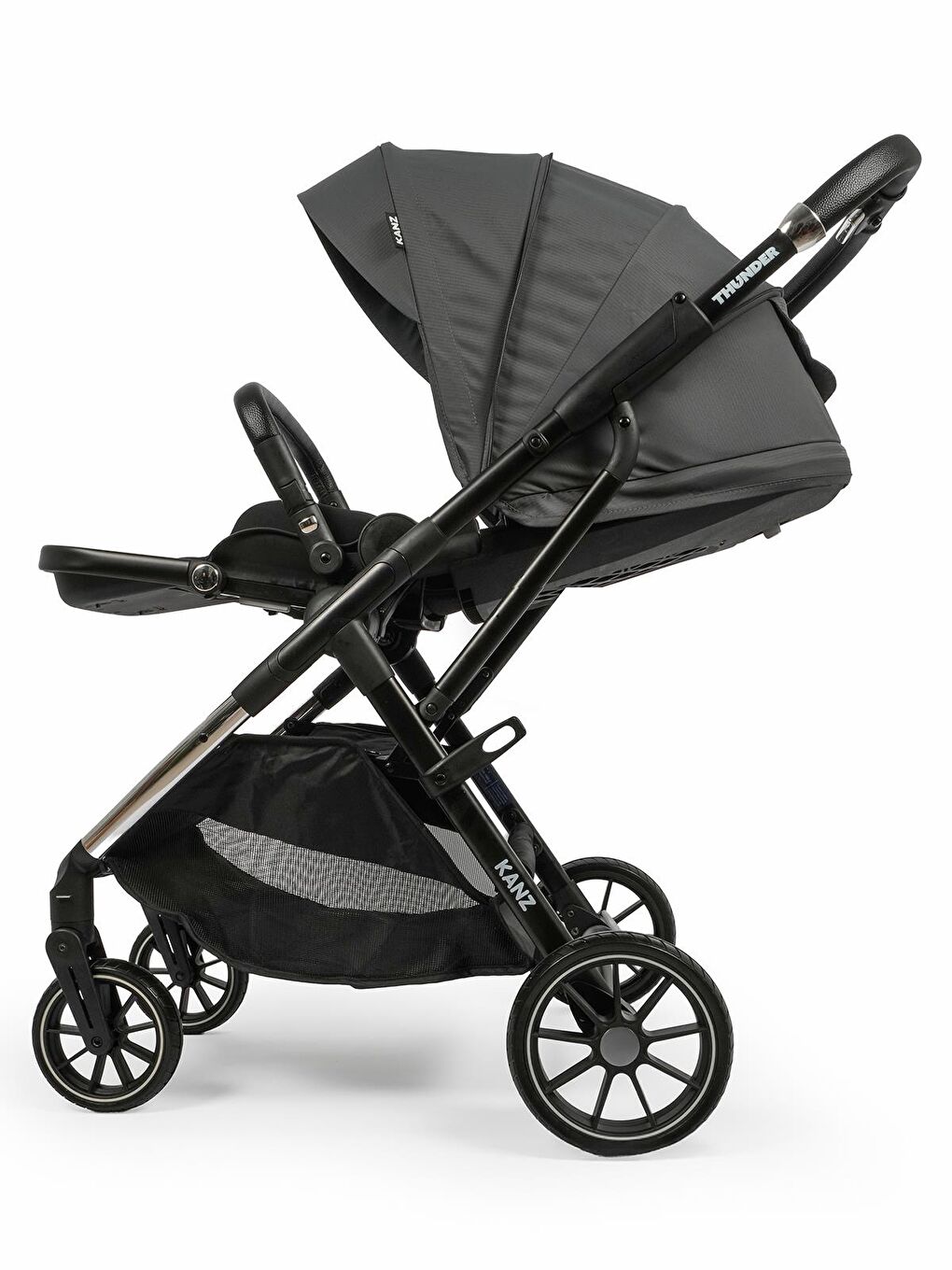 Thunder Travel Sistem Bebek Arabası - Gri-5