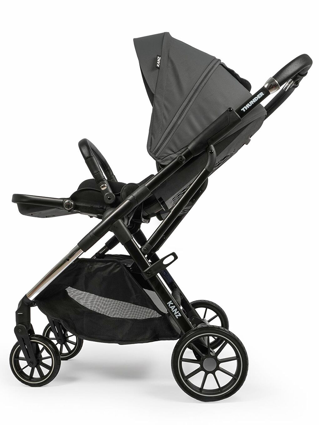 Thunder Travel Sistem Bebek Arabası - Gri-7
