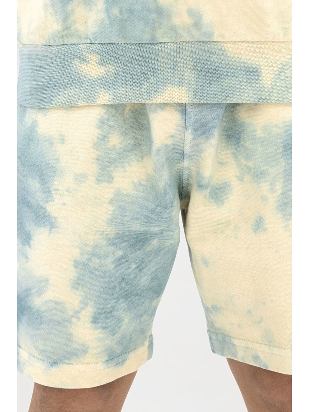 Erkek Çocuk Batik Yıkamalı Yeşil Şort-5