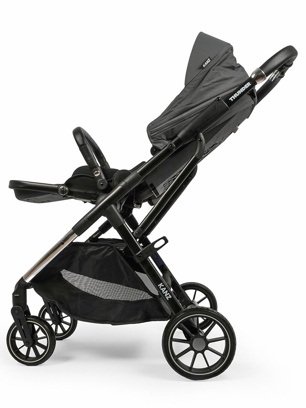 Thunder Travel Sistem Bebek Arabası - Gri-8