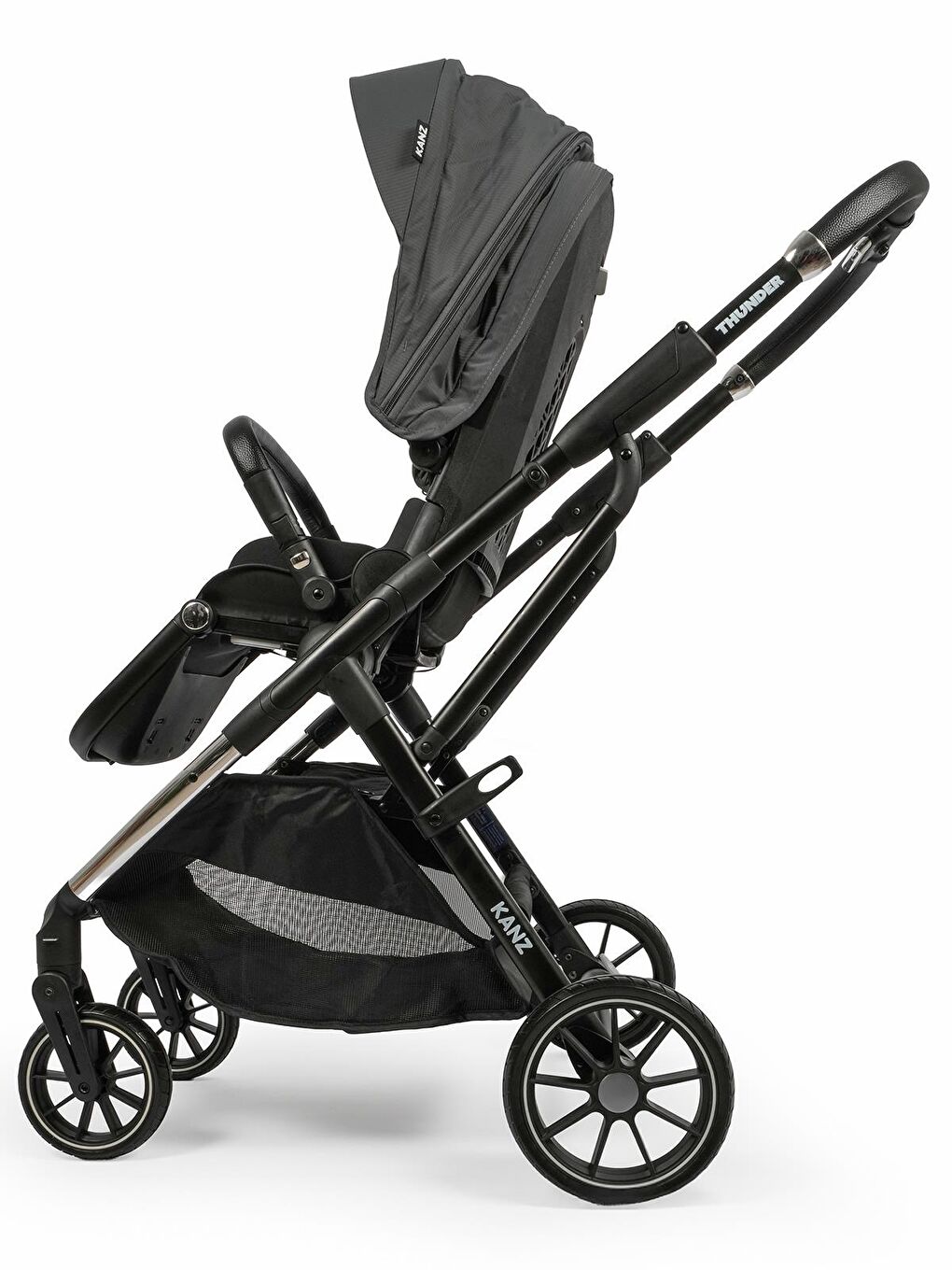 Thunder Travel Sistem Bebek Arabası - Gri-9