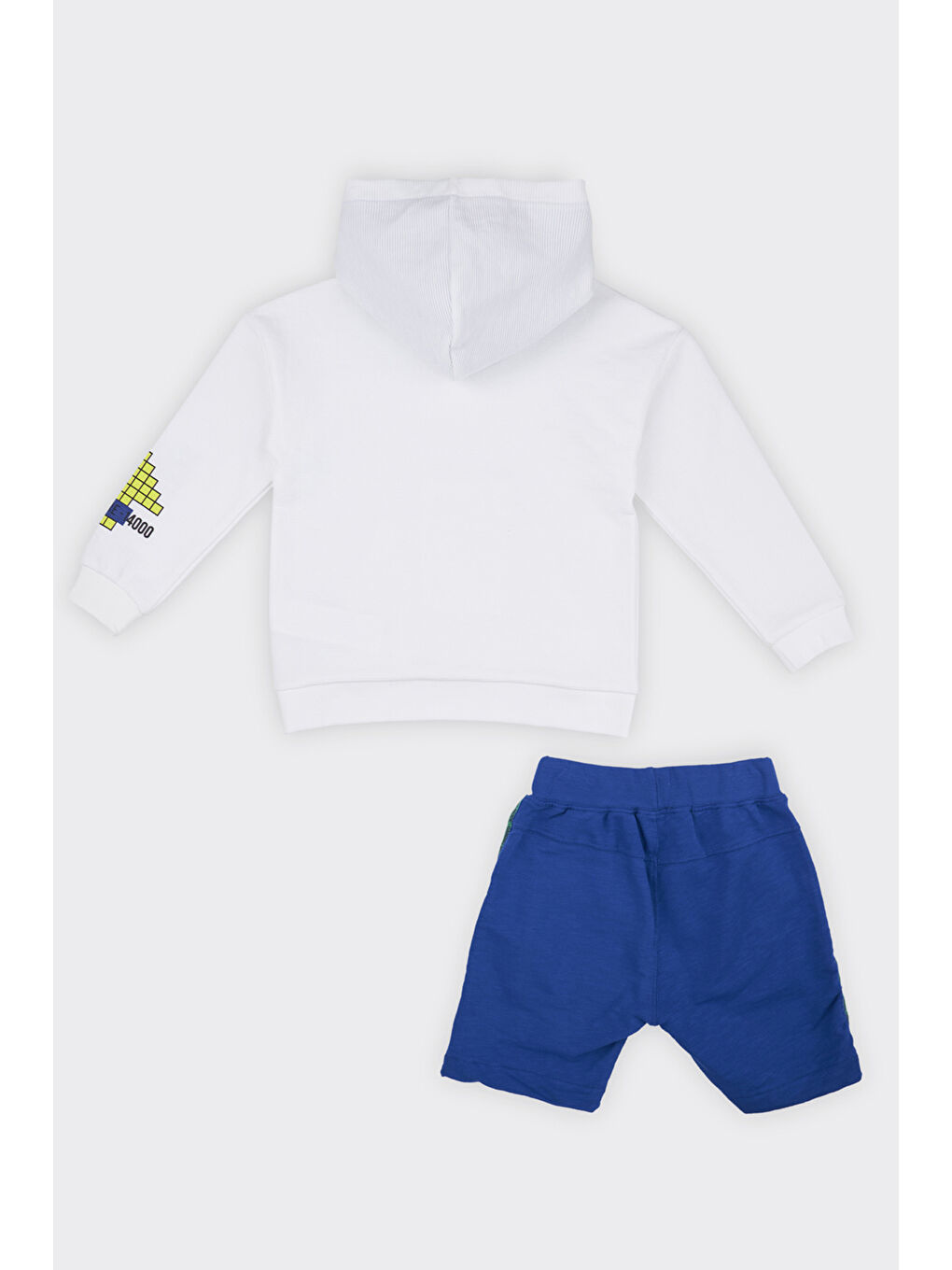 Erkek Çocuk 2'li Beyaz Şortlu Takım-1