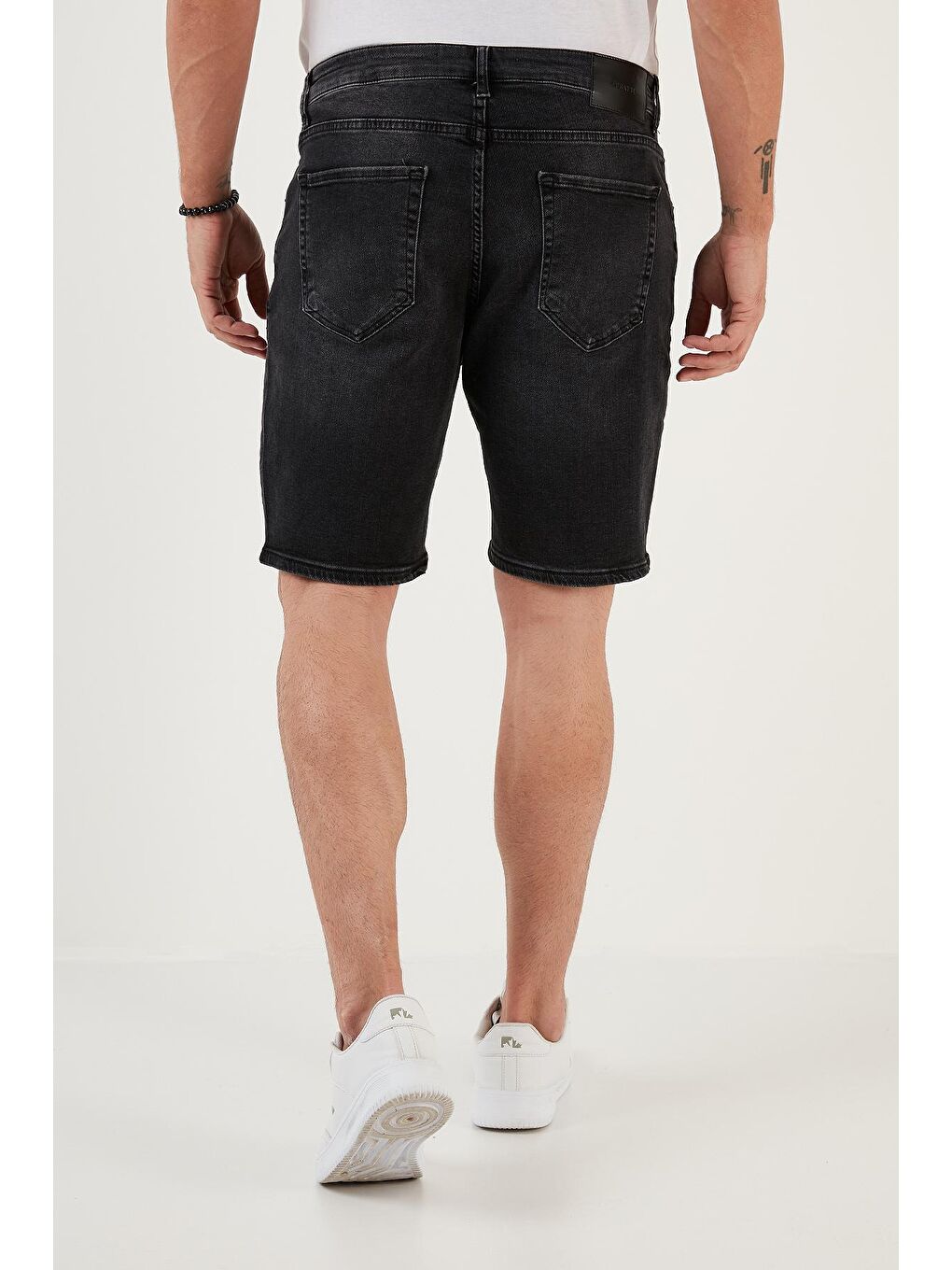 Buratti Siyah Pamuklu Normal Bel Slim Fit Jean Short 4501M12IBIZA - 3