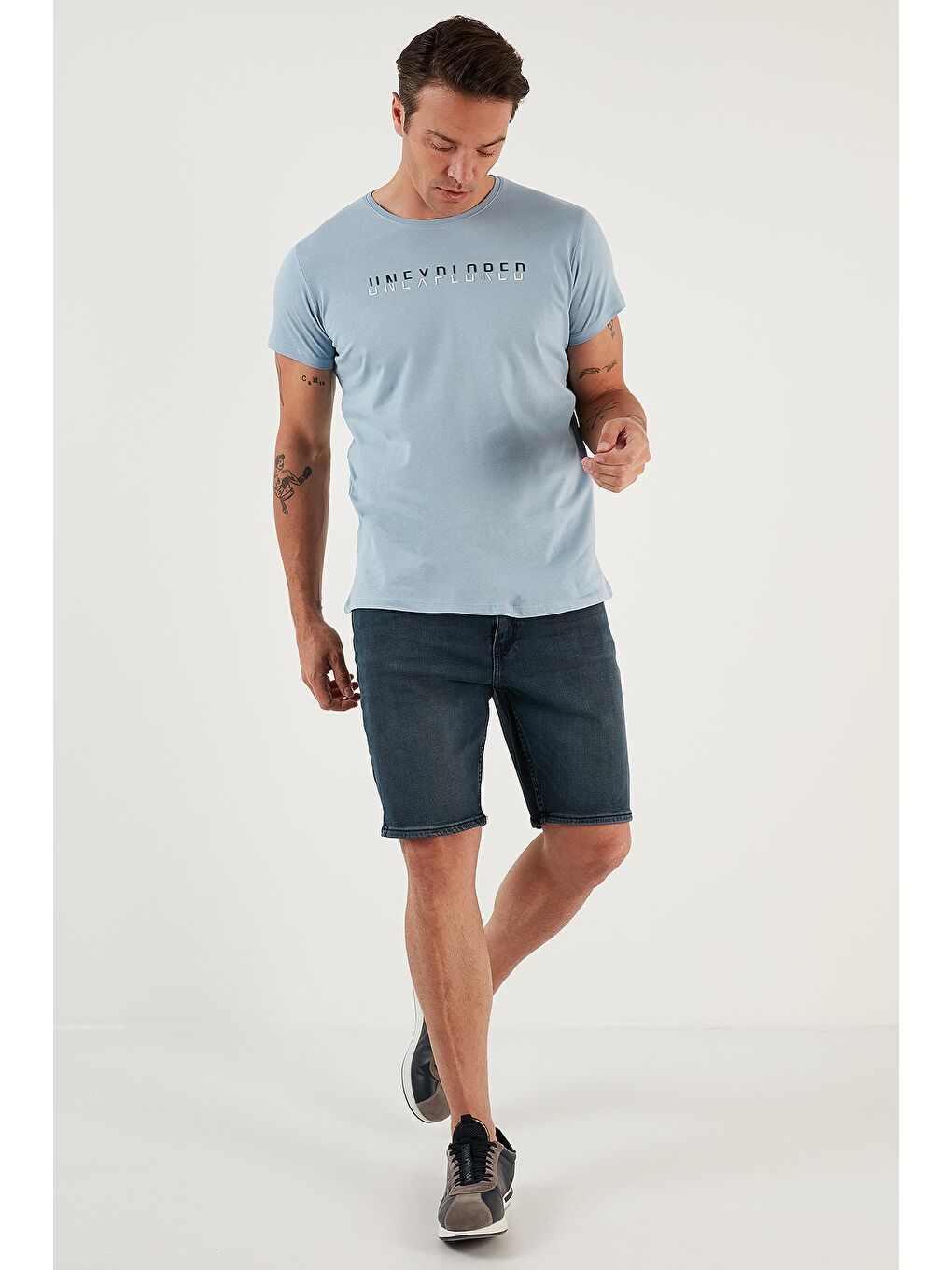 Mavi Pamuklu Normal Bel Slim Fit Jean Şort 4501M11IBIZA-4