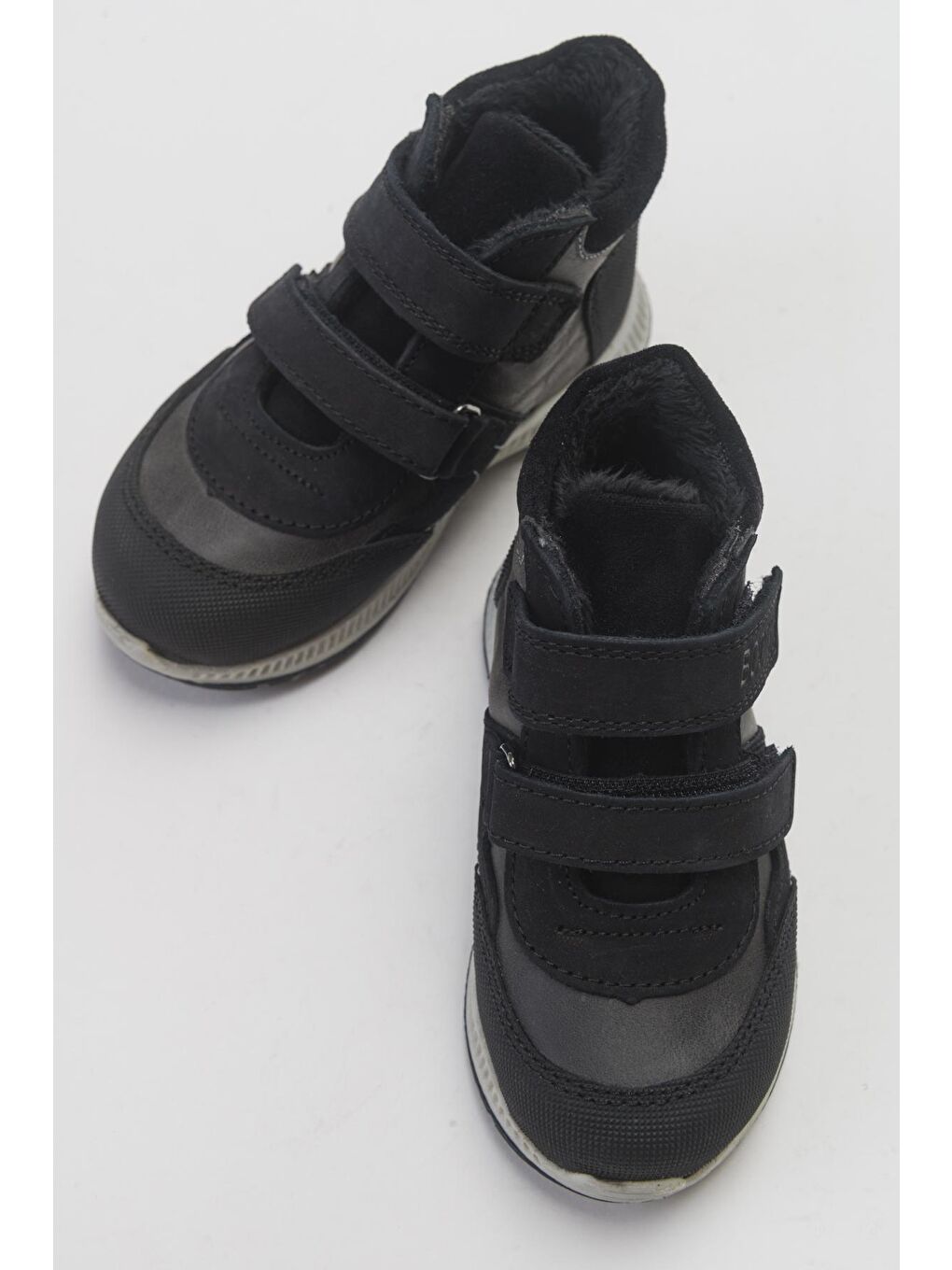 Erkek Çocuk Siyah Hakiki Deri Çocuk Bot-2