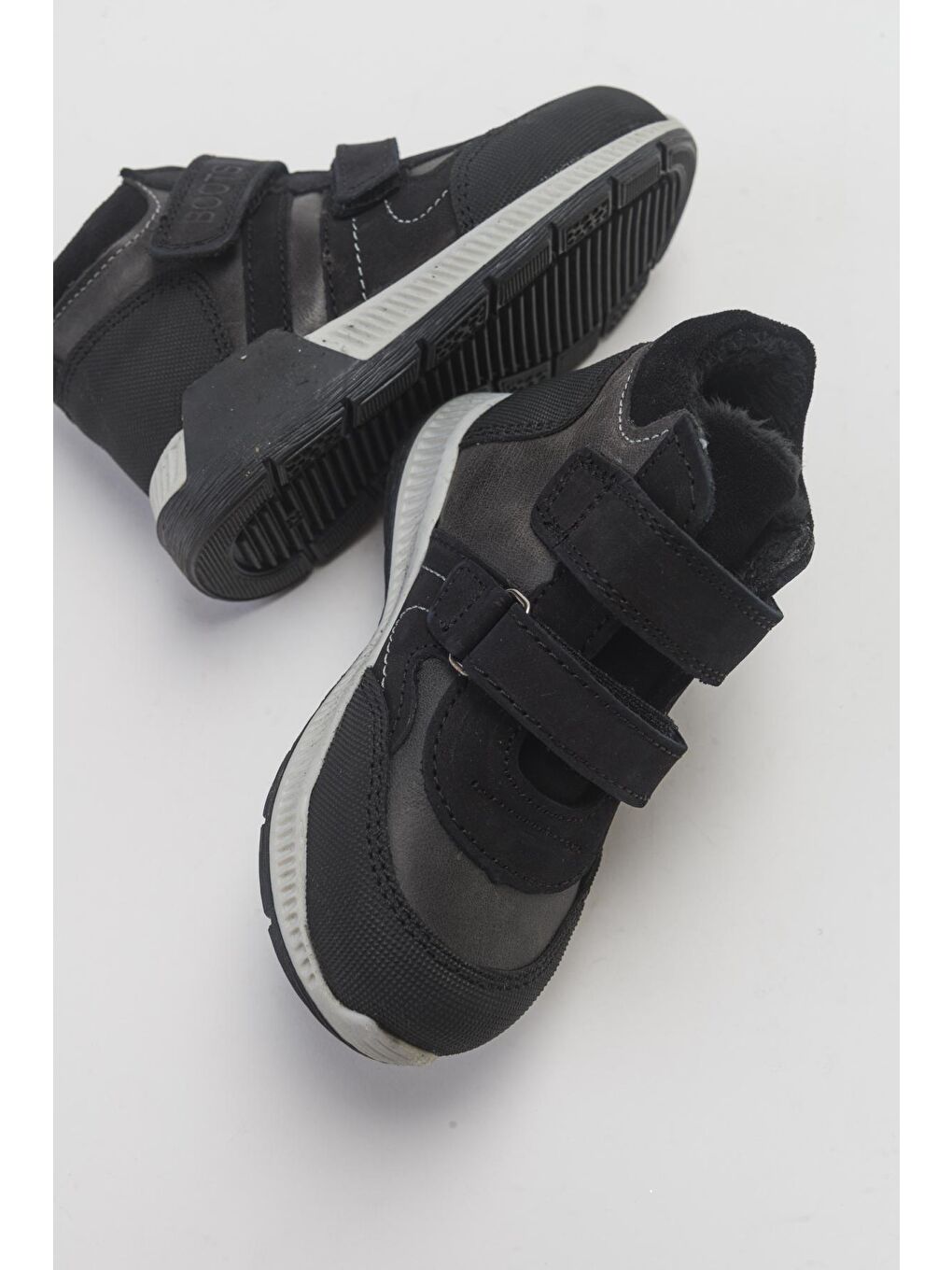 Erkek Çocuk Siyah Hakiki Deri Çocuk Bot-3