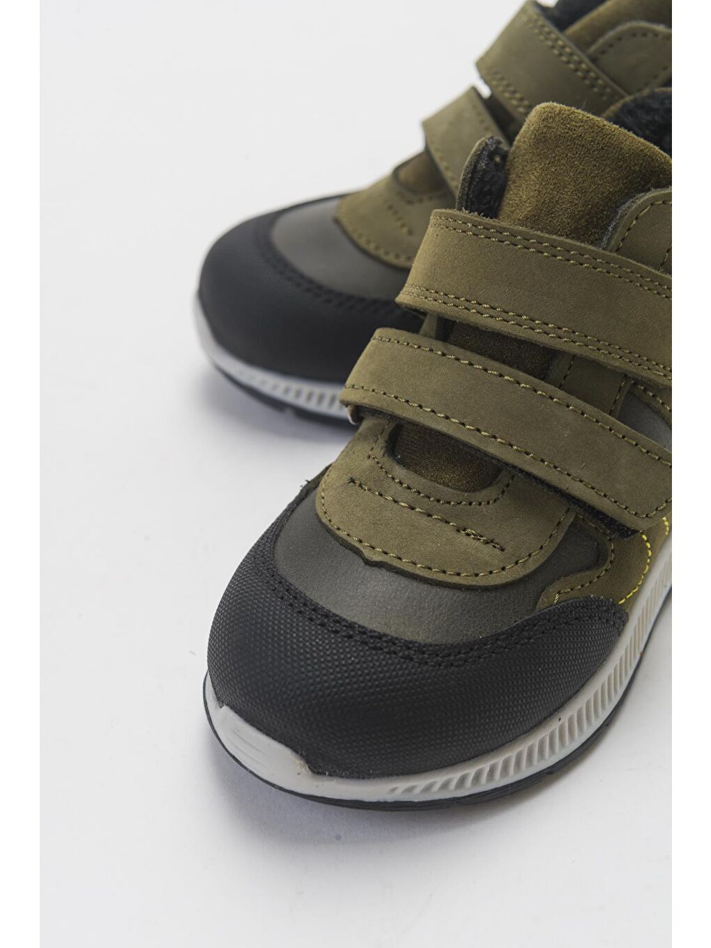 Erkek Çocuk Haki Hakiki Deri Çocuk Bot