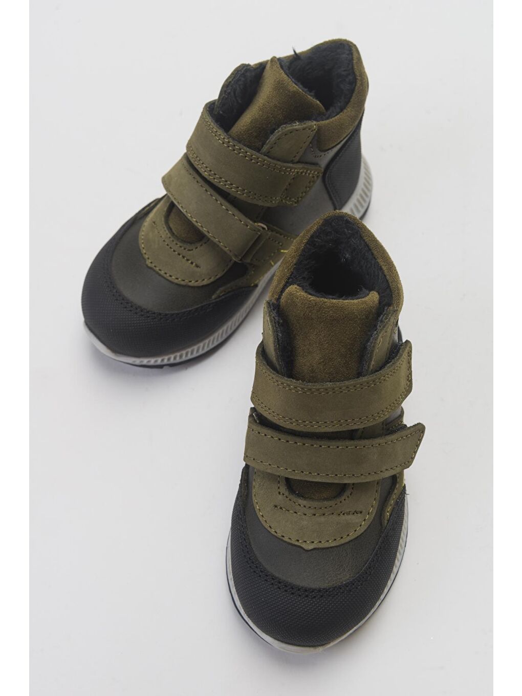 Erkek Çocuk Haki Hakiki Deri Çocuk Bot-2