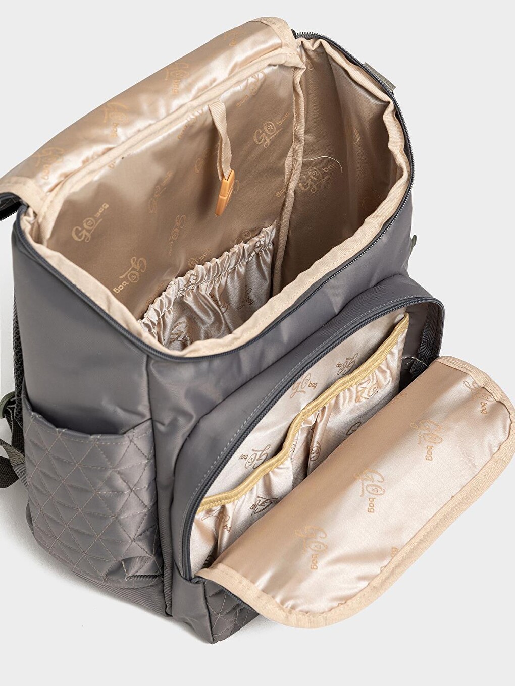 Go Bag Victoria Anne Bebek Bakım Çantası - Gri-3