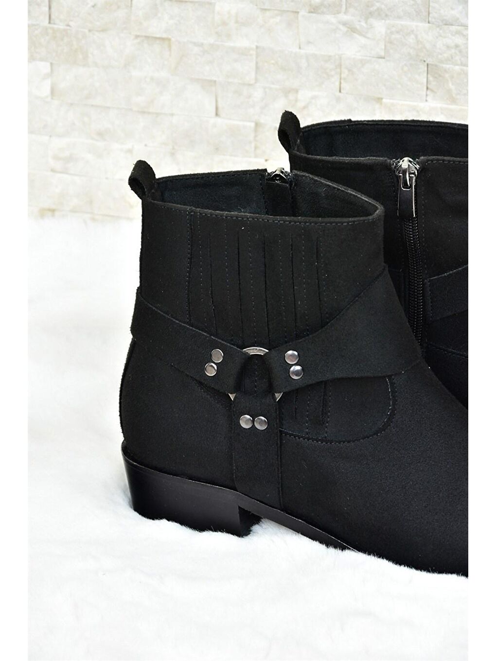 L2520325 Siyah Kadın Bot-3