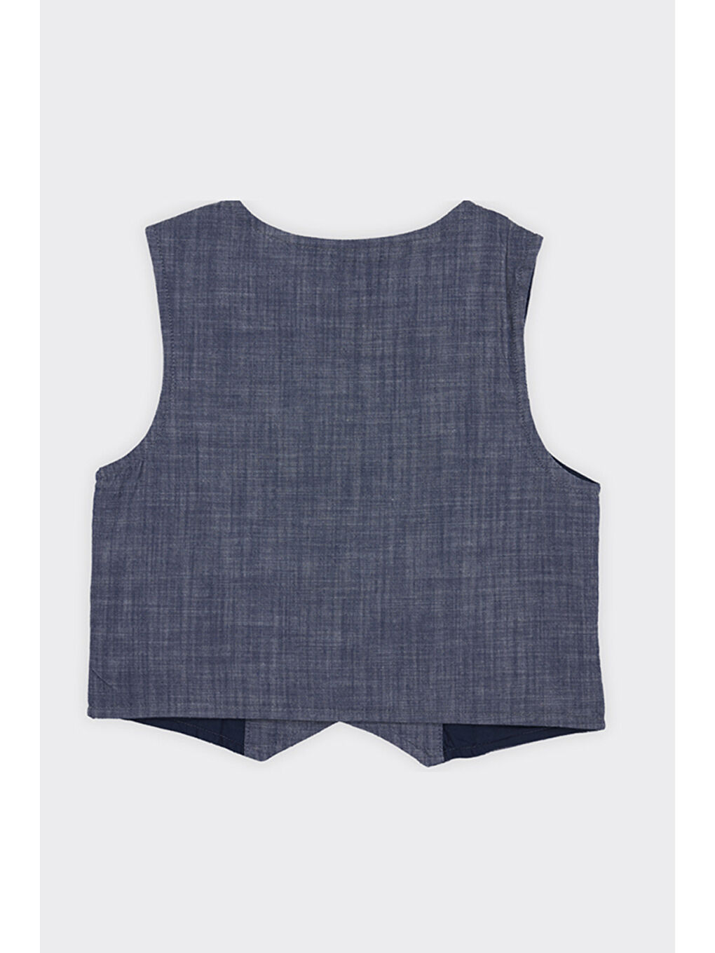 Erkek Çocuk Düğmeli Lacivert Yelek-3