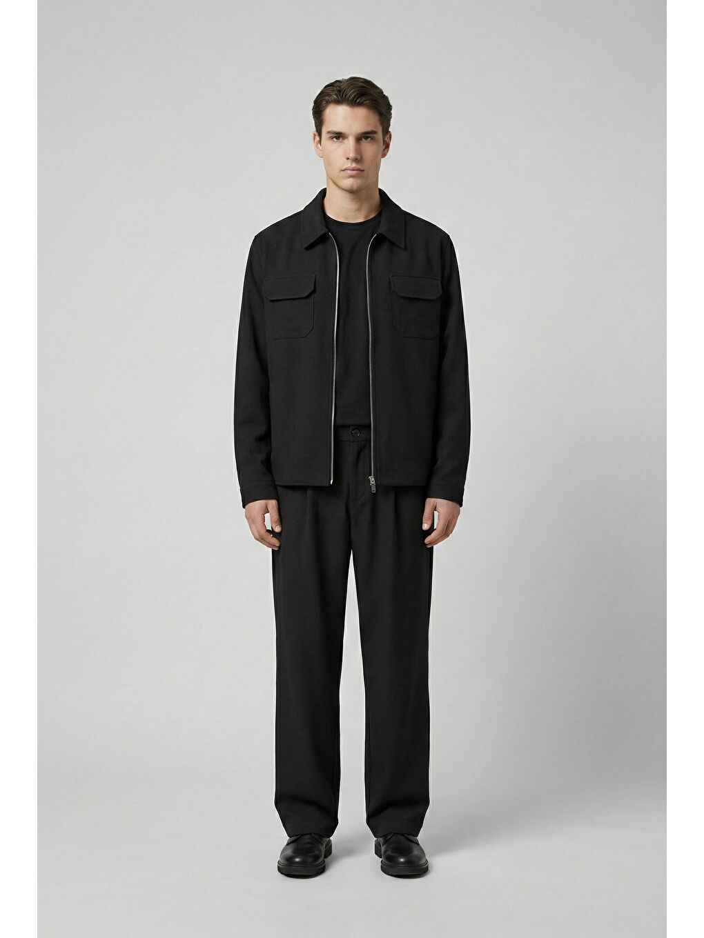 Erkek Relaxed Fit Yeni Nesil Takım Siyah-1