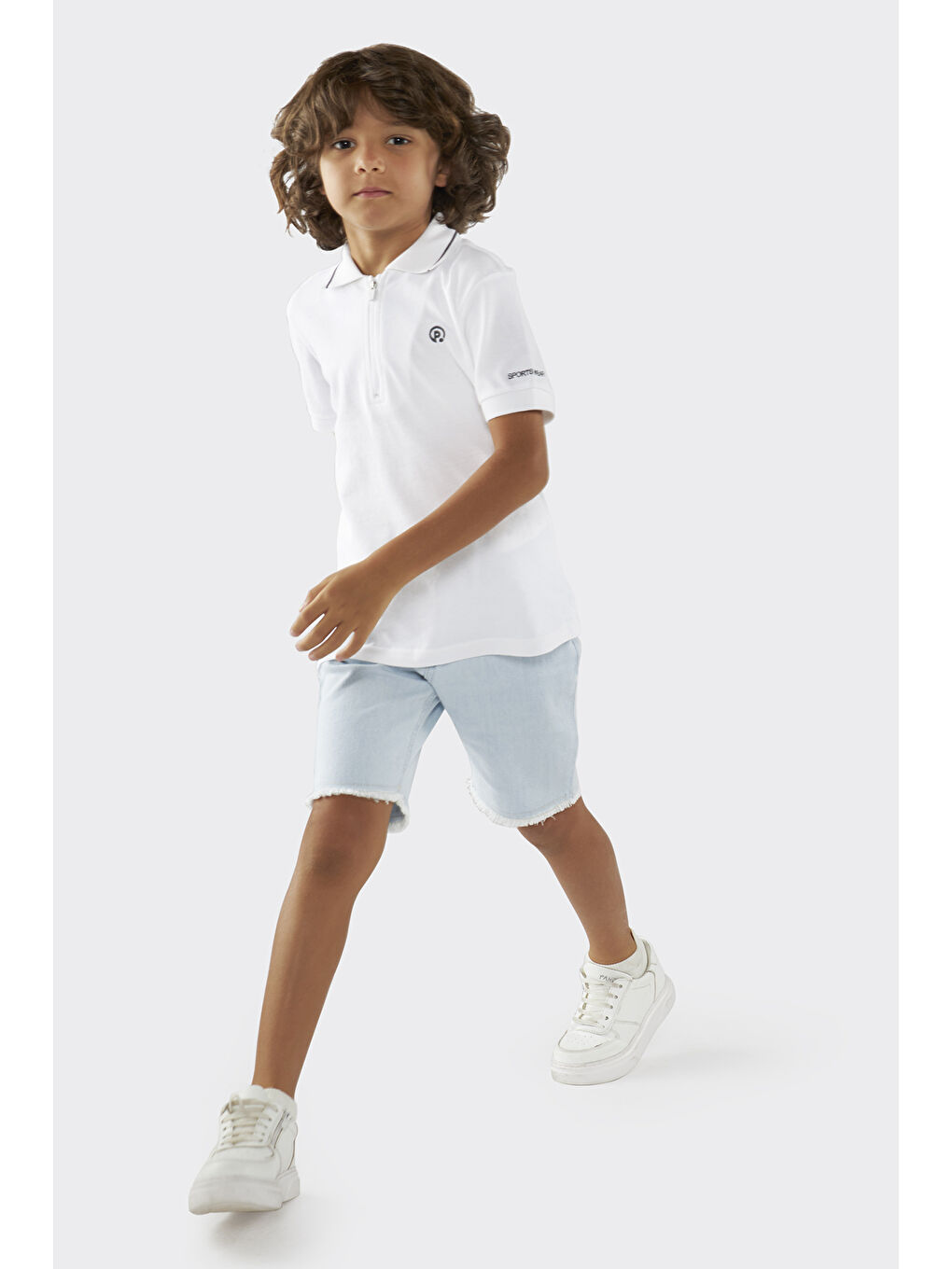 Erkek Çocuk Mavi Jean Şort-2