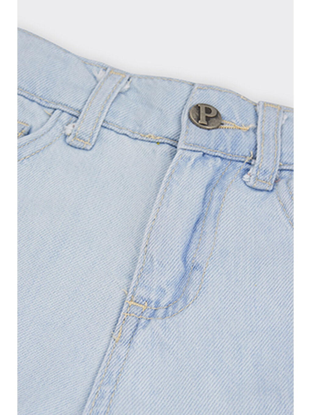 Erkek Çocuk Mavi Jean Şort-3