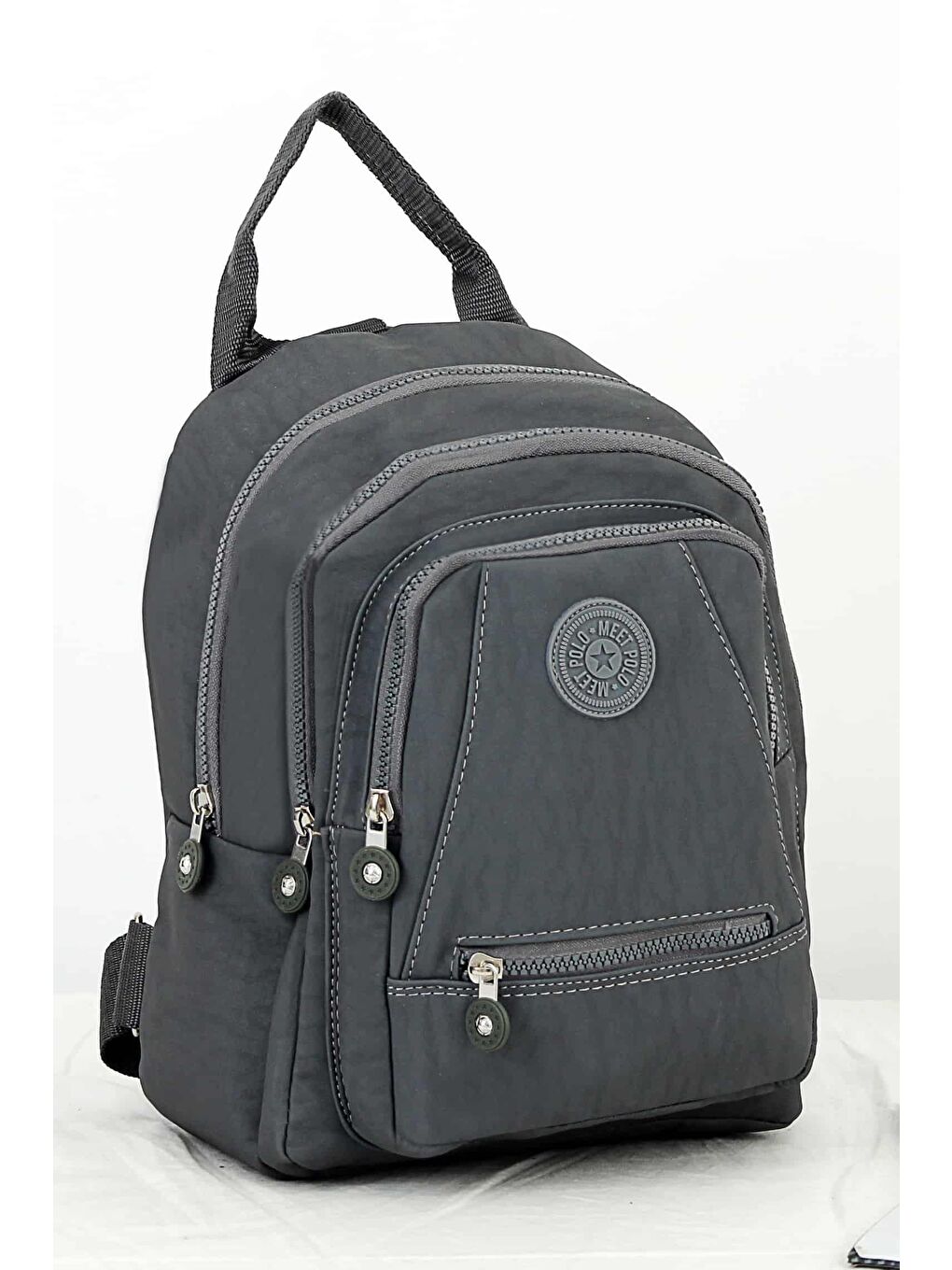 Gri Logolu Kadın Sırt Çantası BP-4651O