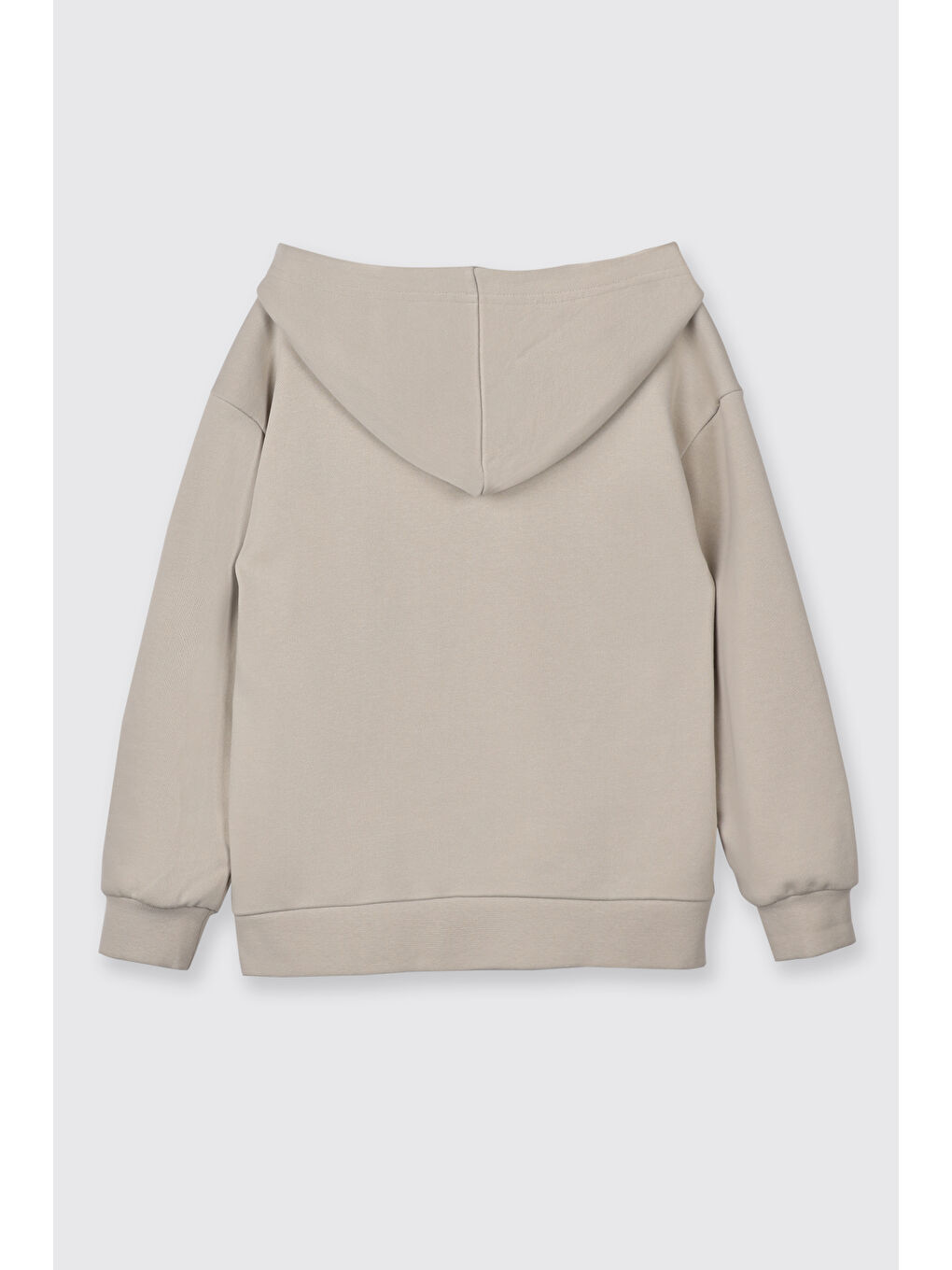 Bej Erkek Çocuk Kapüşonlu Taş Sweatshirt-3