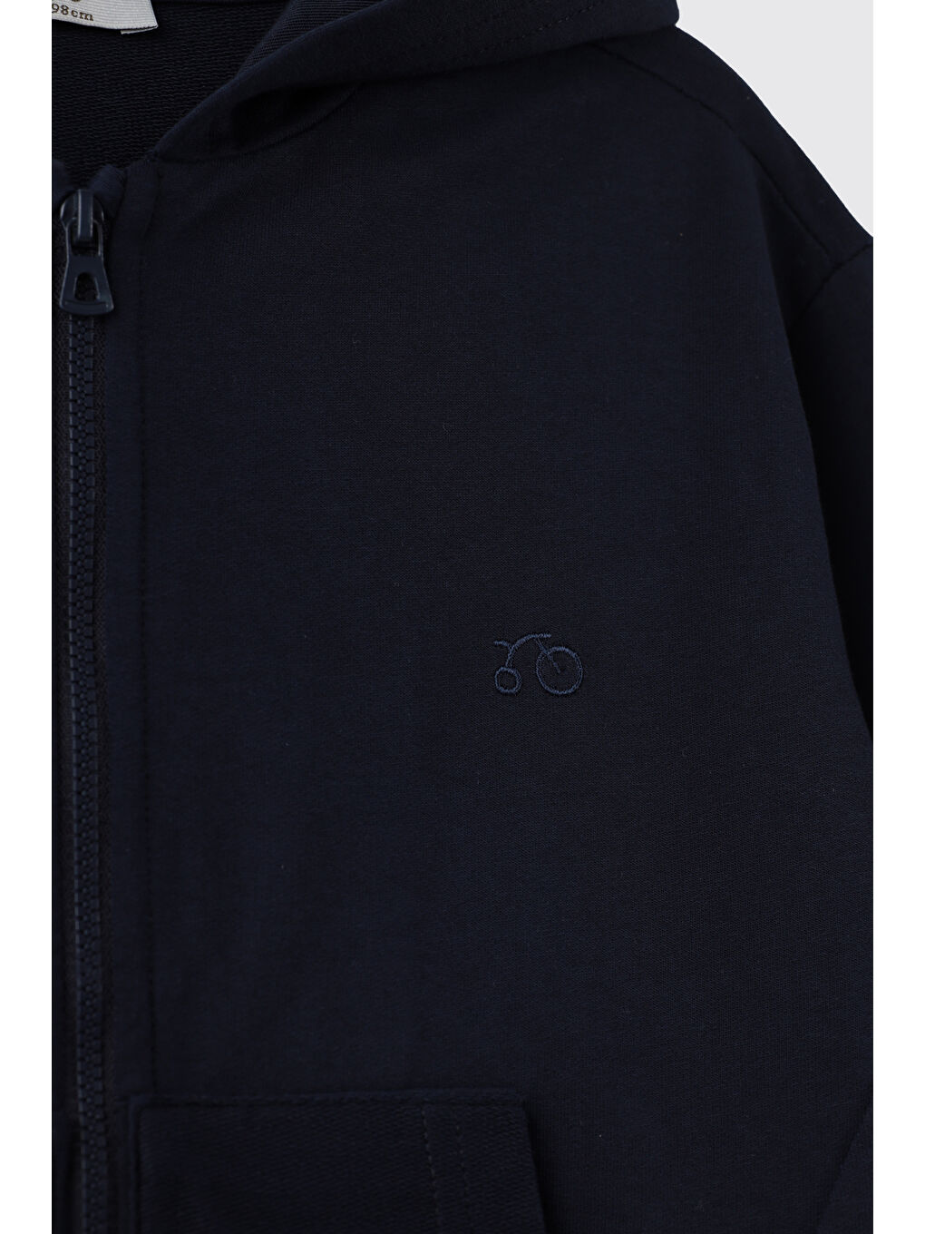 Erkek Çocuk Kapüşonlu Fermuarlı Lacivert Sweatshirt-2
