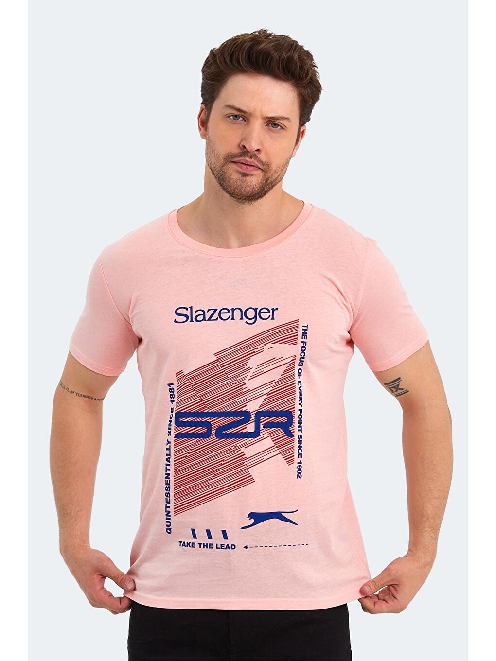 SLAZENGER Somon KALJU Erkek T-Shirt Somon