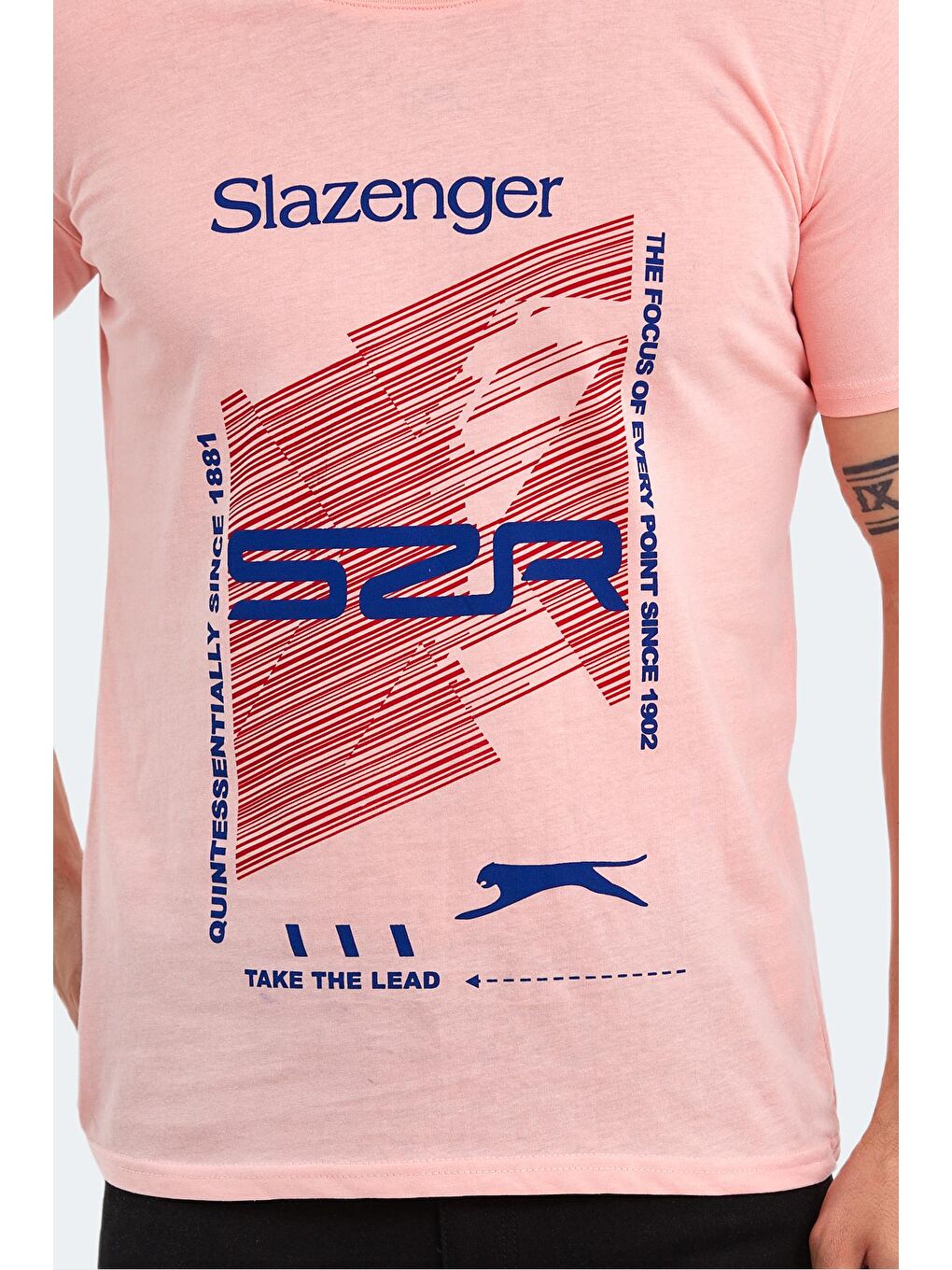 SLAZENGER Somon KALJU Erkek T-Shirt Somon - 3