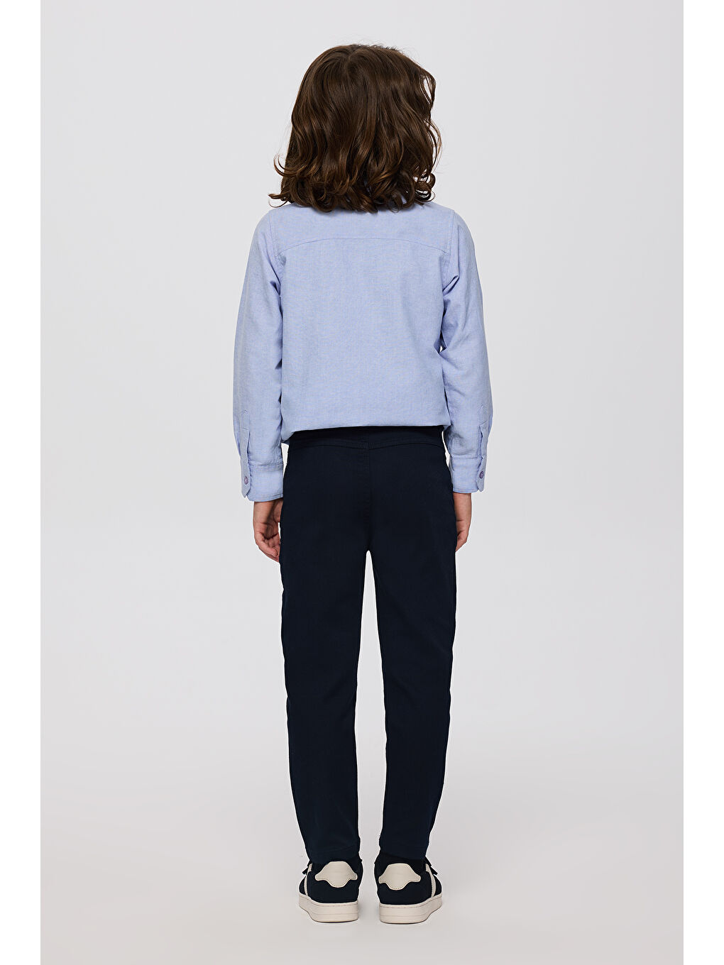 Erkek Çocuk Düğmeli Lacivert Pantolon-6