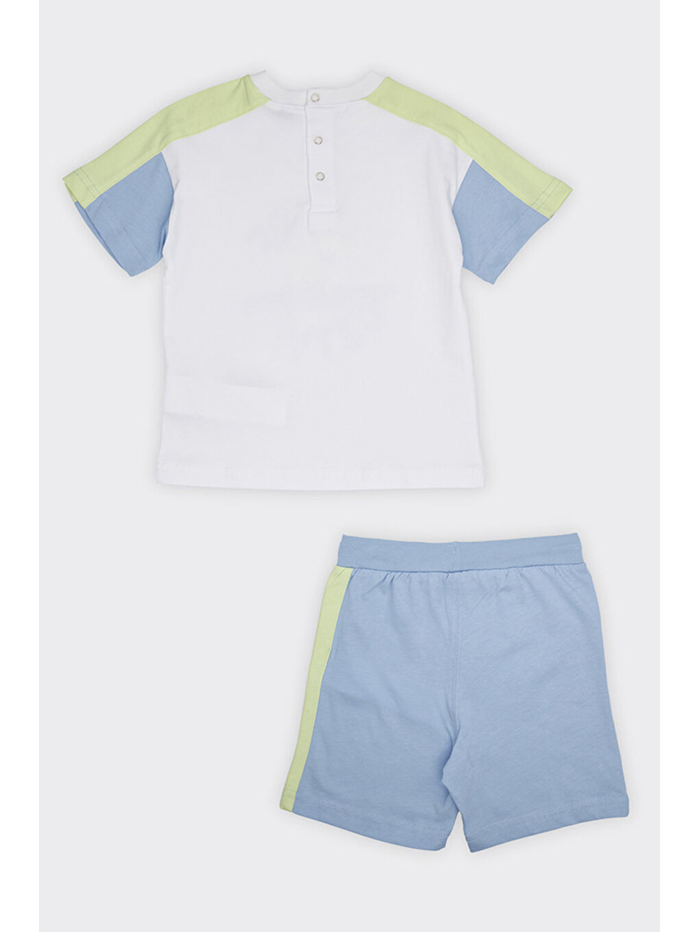 Erkek Bebek Mavi Şortlu Takım-1