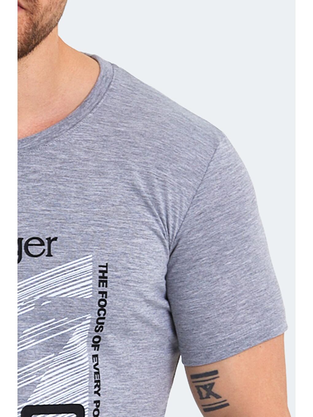 KALJU Erkek Tişört Gri-4