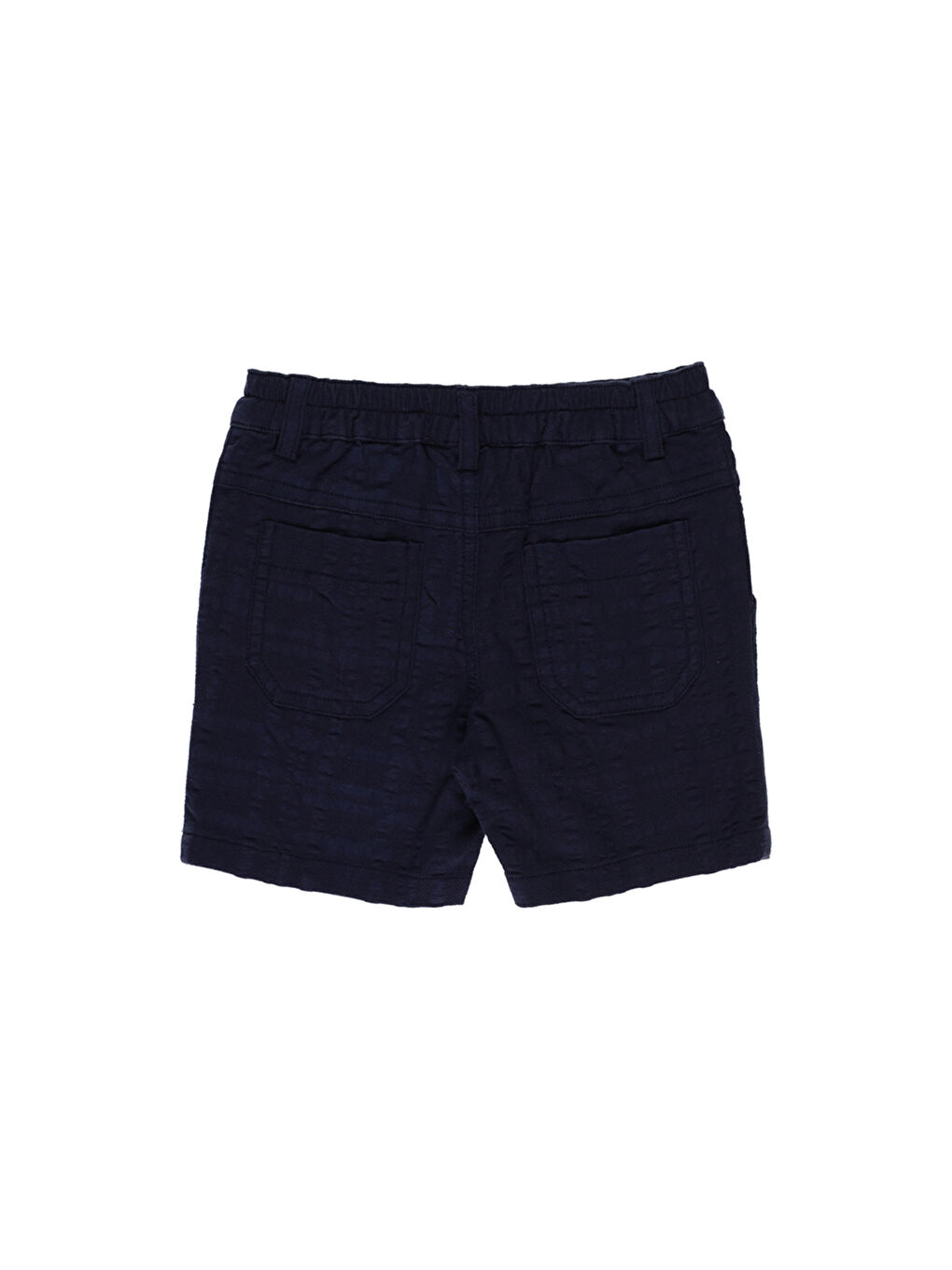 Erkek Bebek Düğmeli Lacivert Şort-1