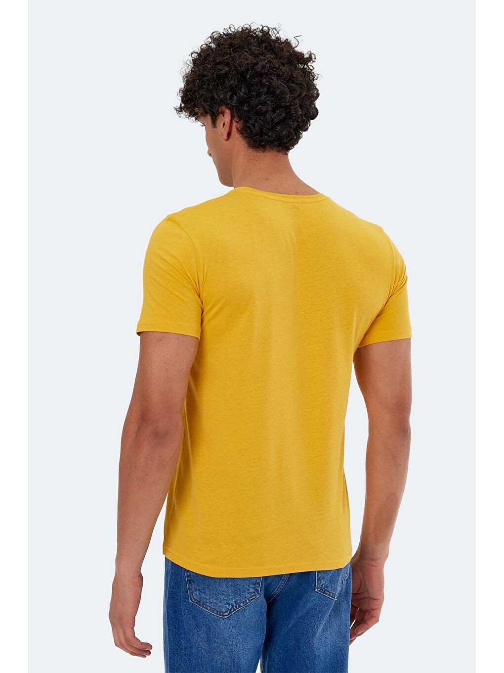 SLAZENGER Hardal Sarı KATONS Erkek T-Shirt Hardal - 1