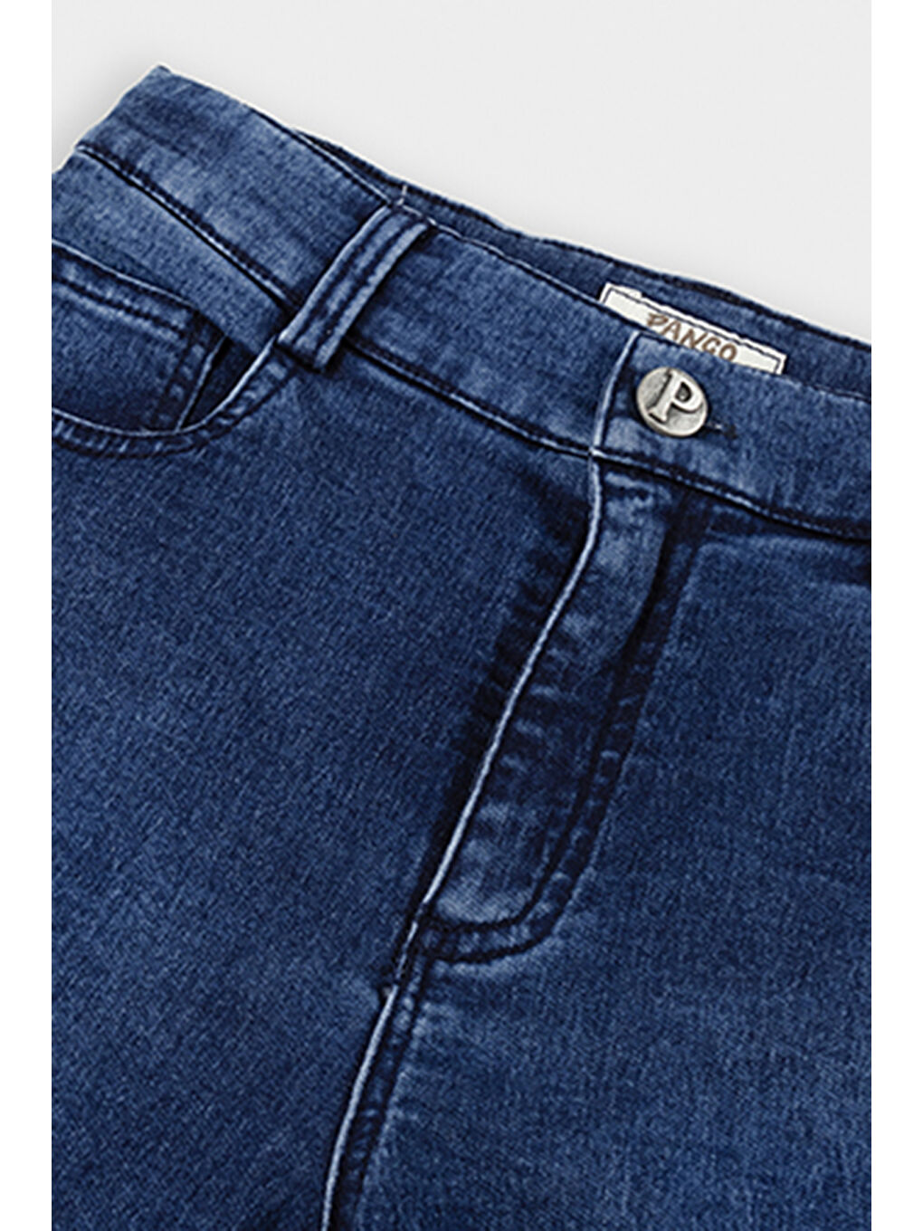 Erkek Çocuk Yıkamalı Lacivert Jean Şort-2