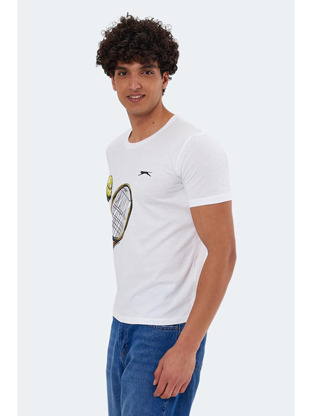 SLAZENGER Beyaz KATONS Erkek T-Shirt Beyaz - 2