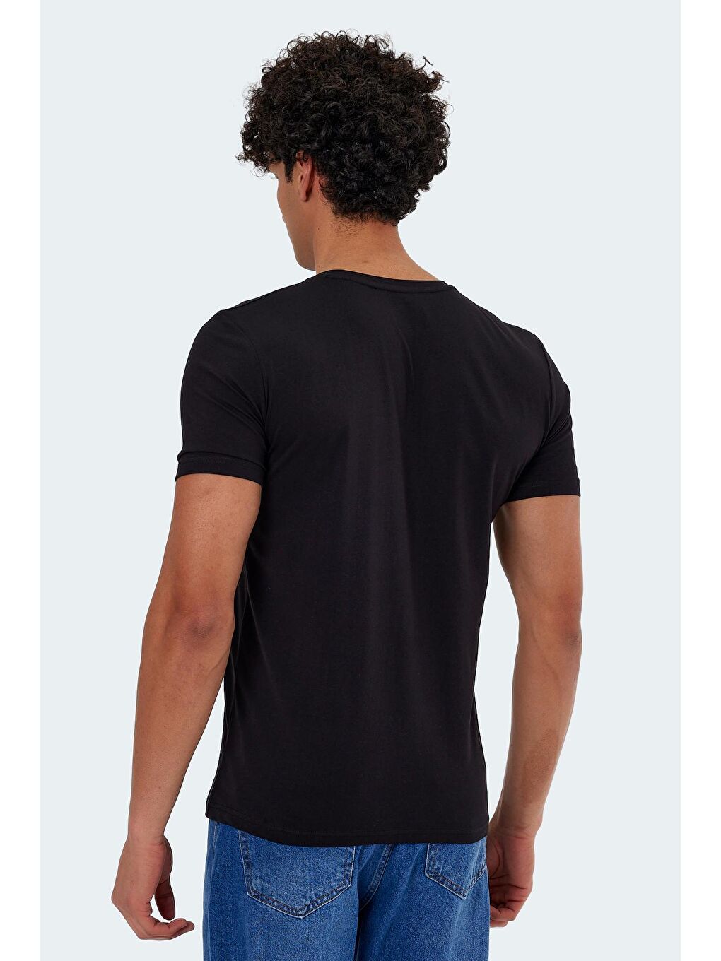 SLAZENGER Siyah KATONS Erkek T-Shirt Siyah - 1