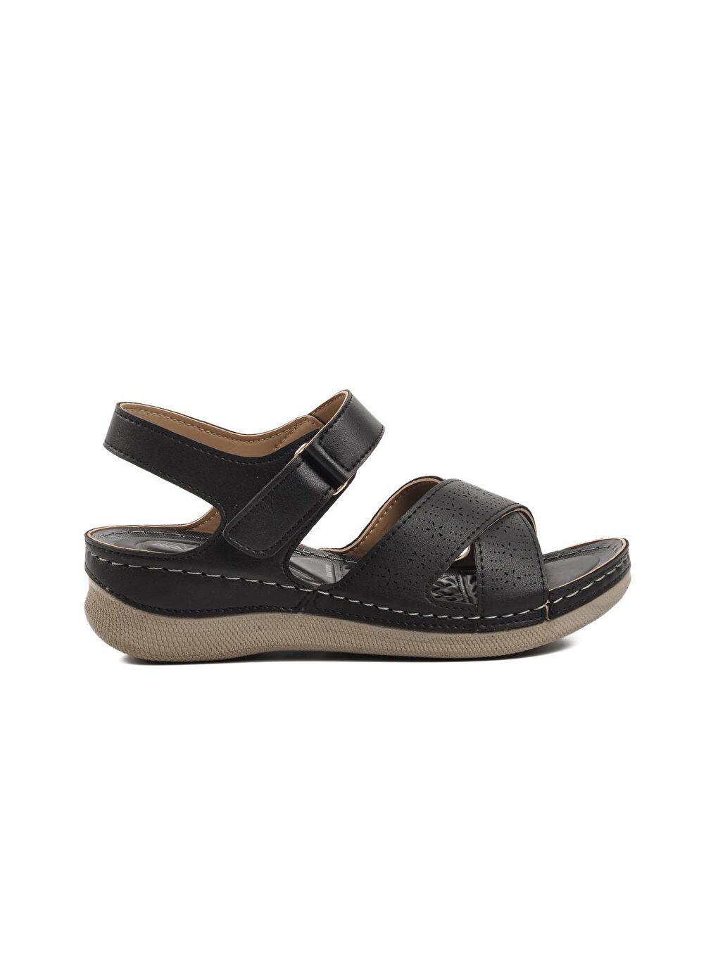 Adrasan Siyah Kadın Sandalet