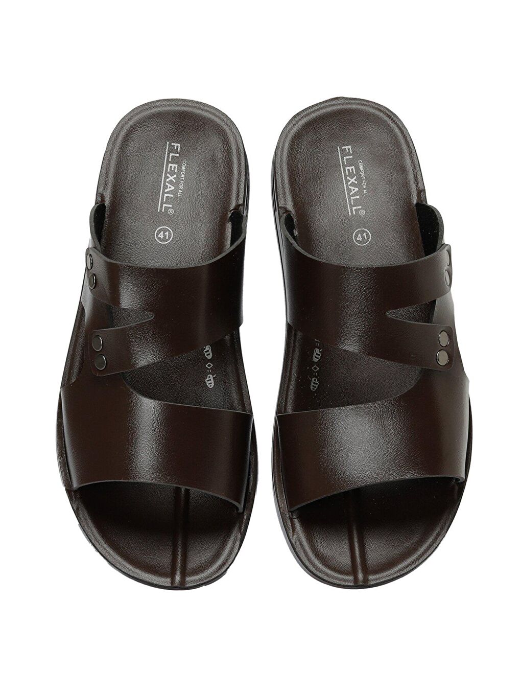 2800-2 3FX Kahverengi Erkek Terlik-3