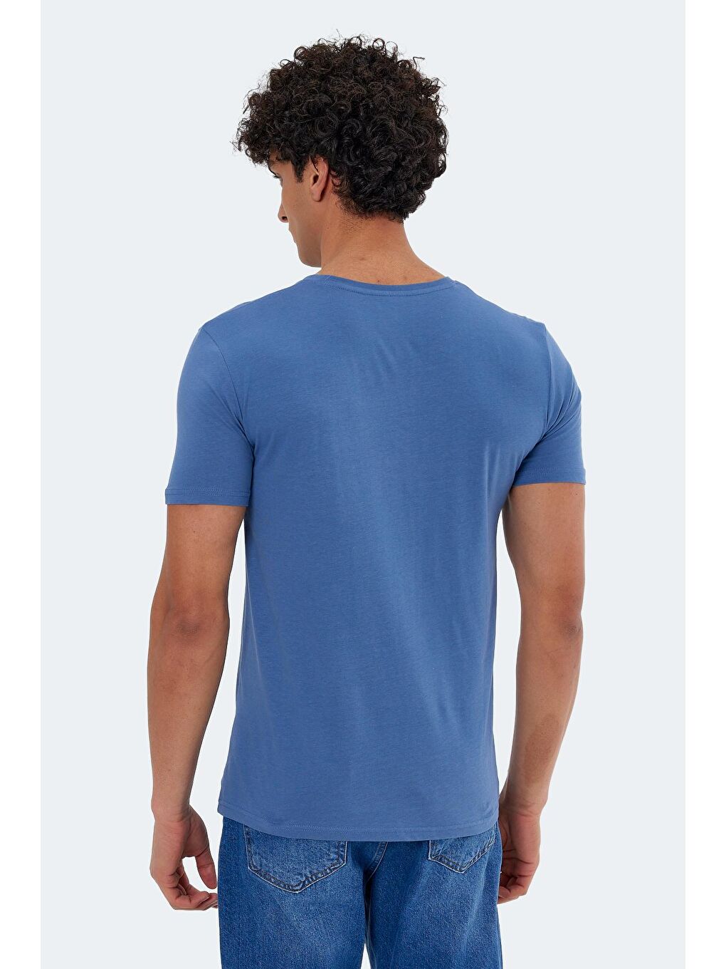 SLAZENGER İndigo KASUR Erkek T-Shirt Indigo - 1