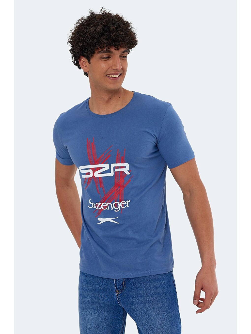 SLAZENGER İndigo KASUR Erkek T-Shirt Indigo - 2