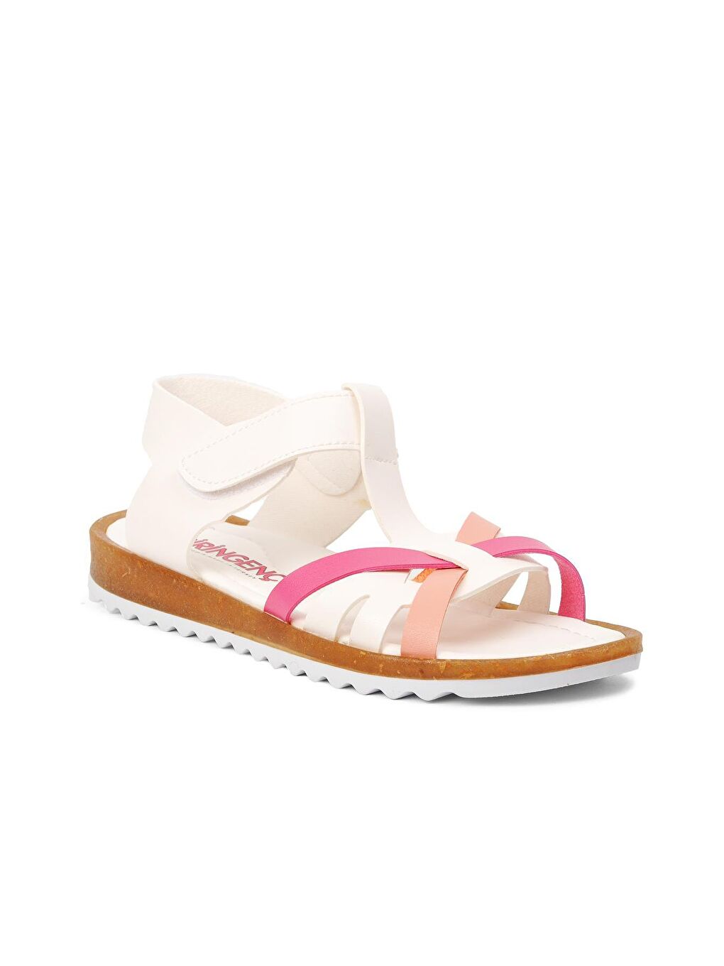 22Y07-F Beyaz-Fuşya-Pembe Kız Çocuk Sandalet-2