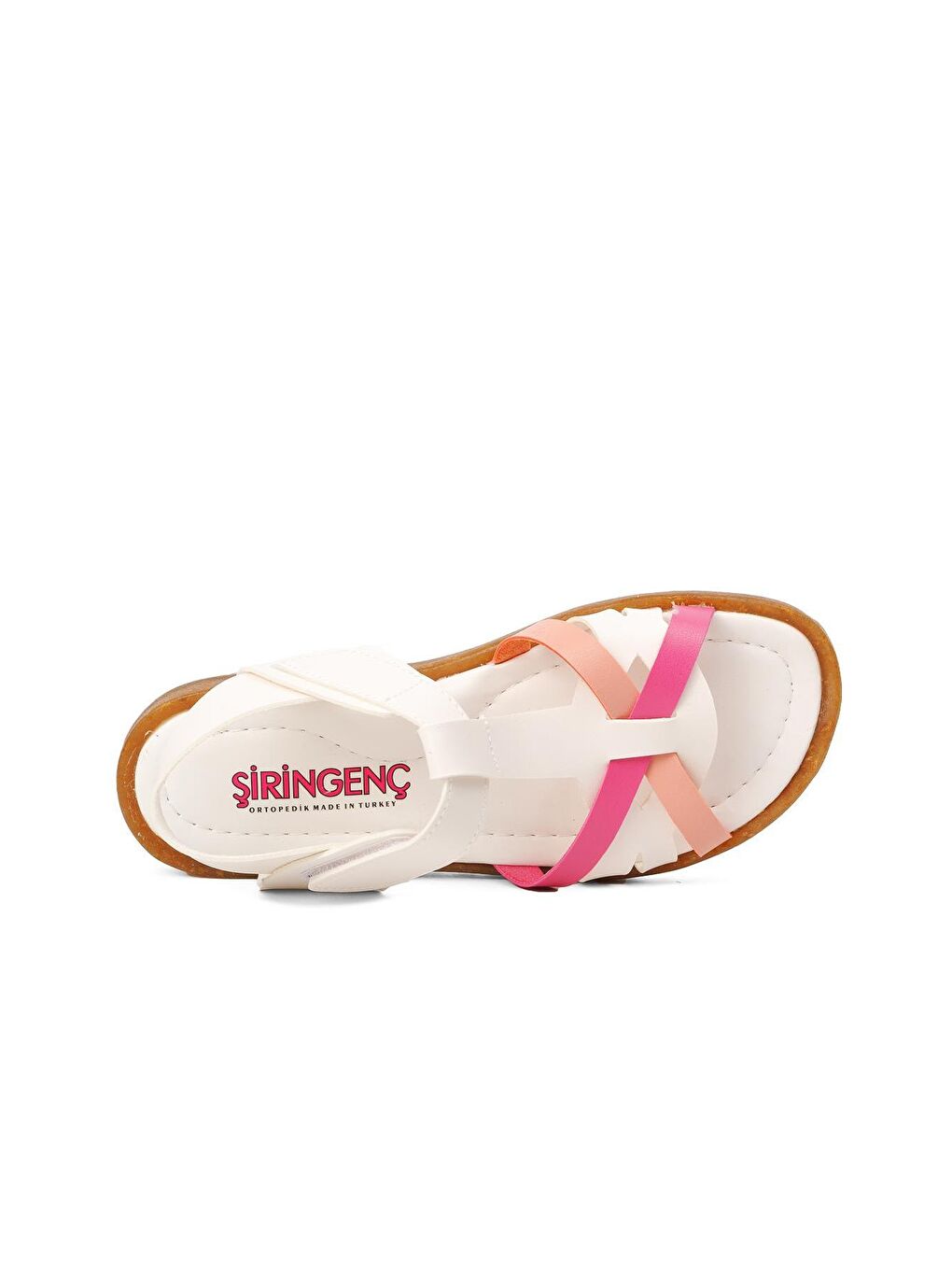 22Y07-F Beyaz-Fuşya-Pembe Kız Çocuk Sandalet-4