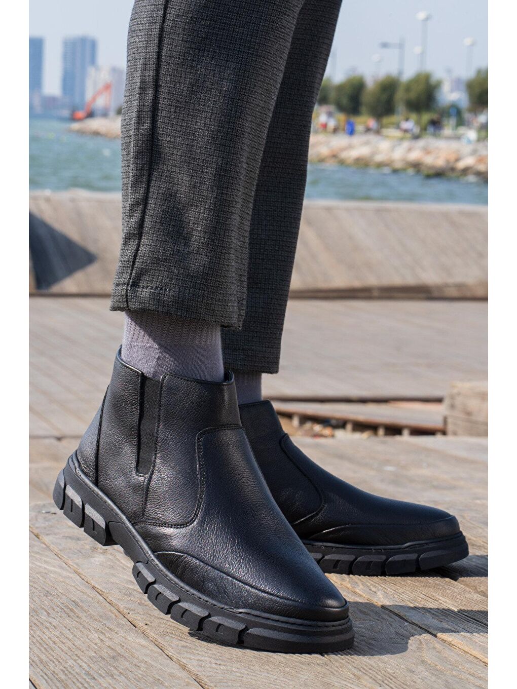 MILL 3PR Siyah Erkek Bot-1