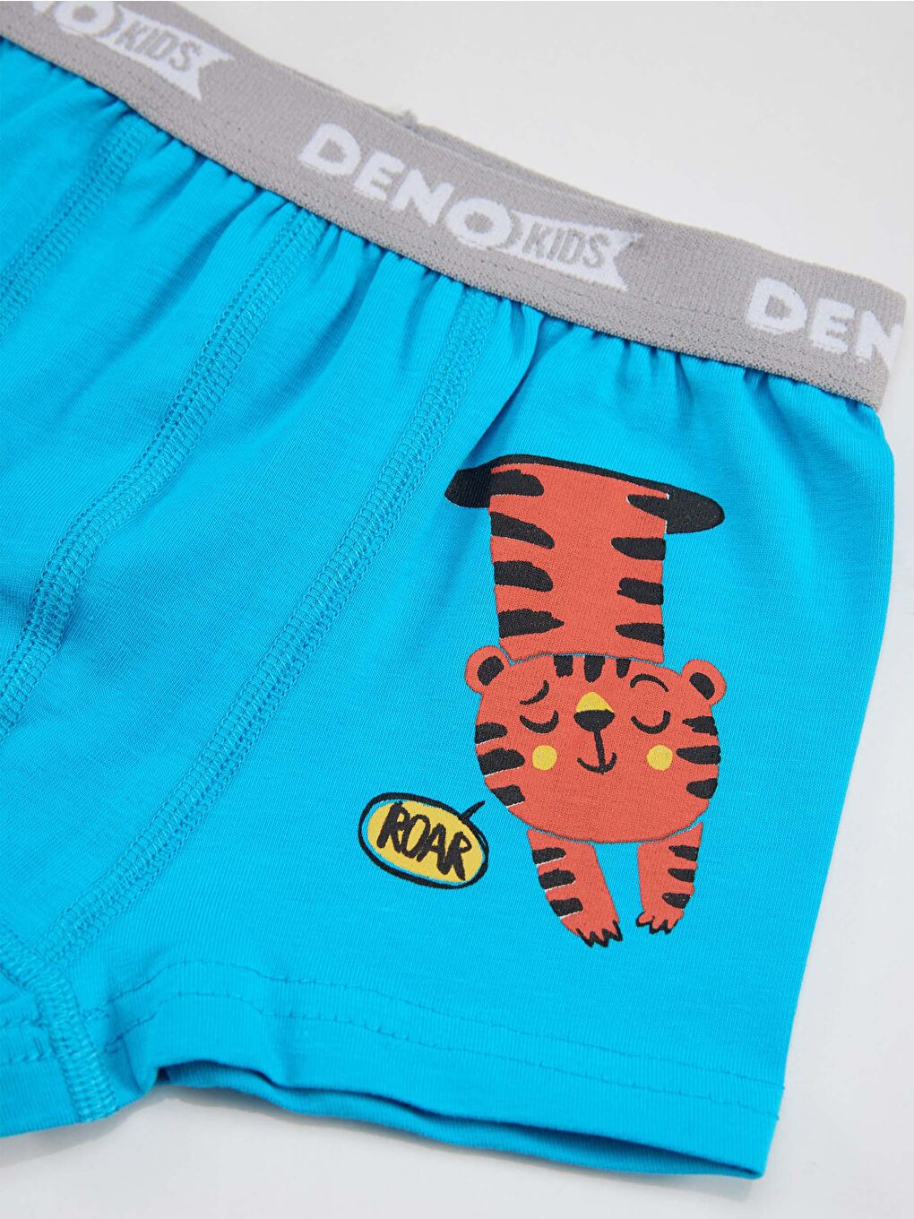 Denokids Karışık Erkek Çocuk Mavi-Beyaz 2 Adet Boxer Takım - 2