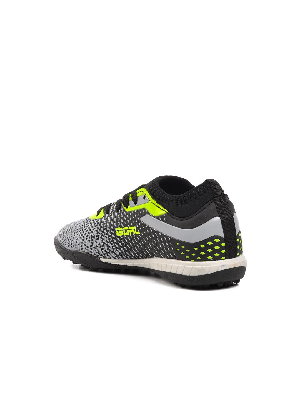 1011-F Siyah-Gri-Neon Sarı Çocuk Halı Saha Ayakkabısı-3