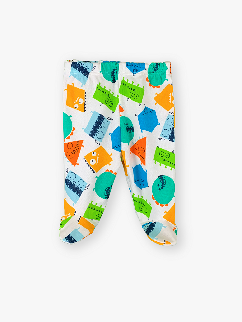 Ekru Zarf Yaka Uzun Kollu Erkek Bebek 3’lü Takım-2