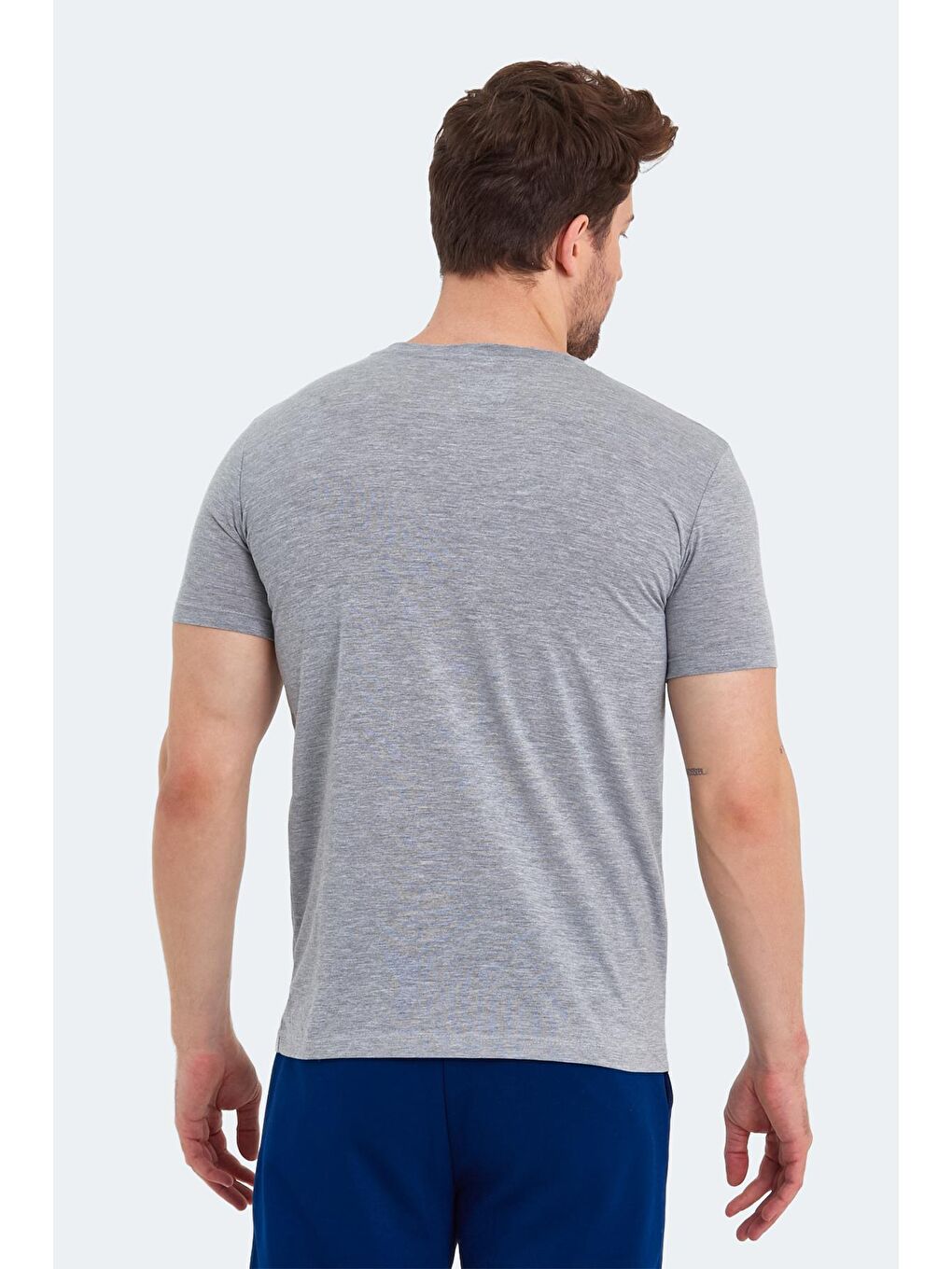 SLAZENGER Gri KASSIA Erkek T-Shirt Gri - 1