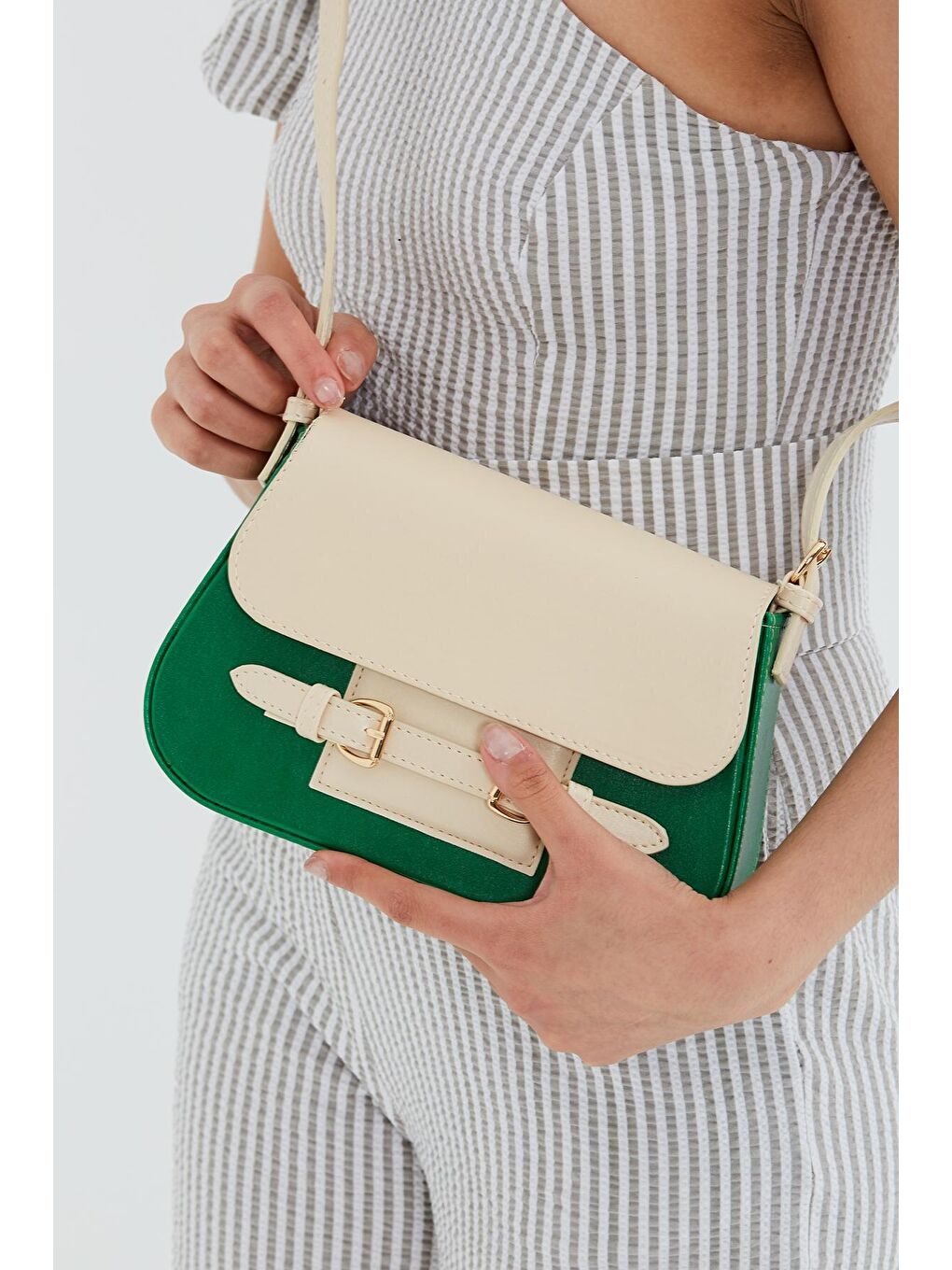 Yeşil Renk Geçişli Nancy Kadın Çanta