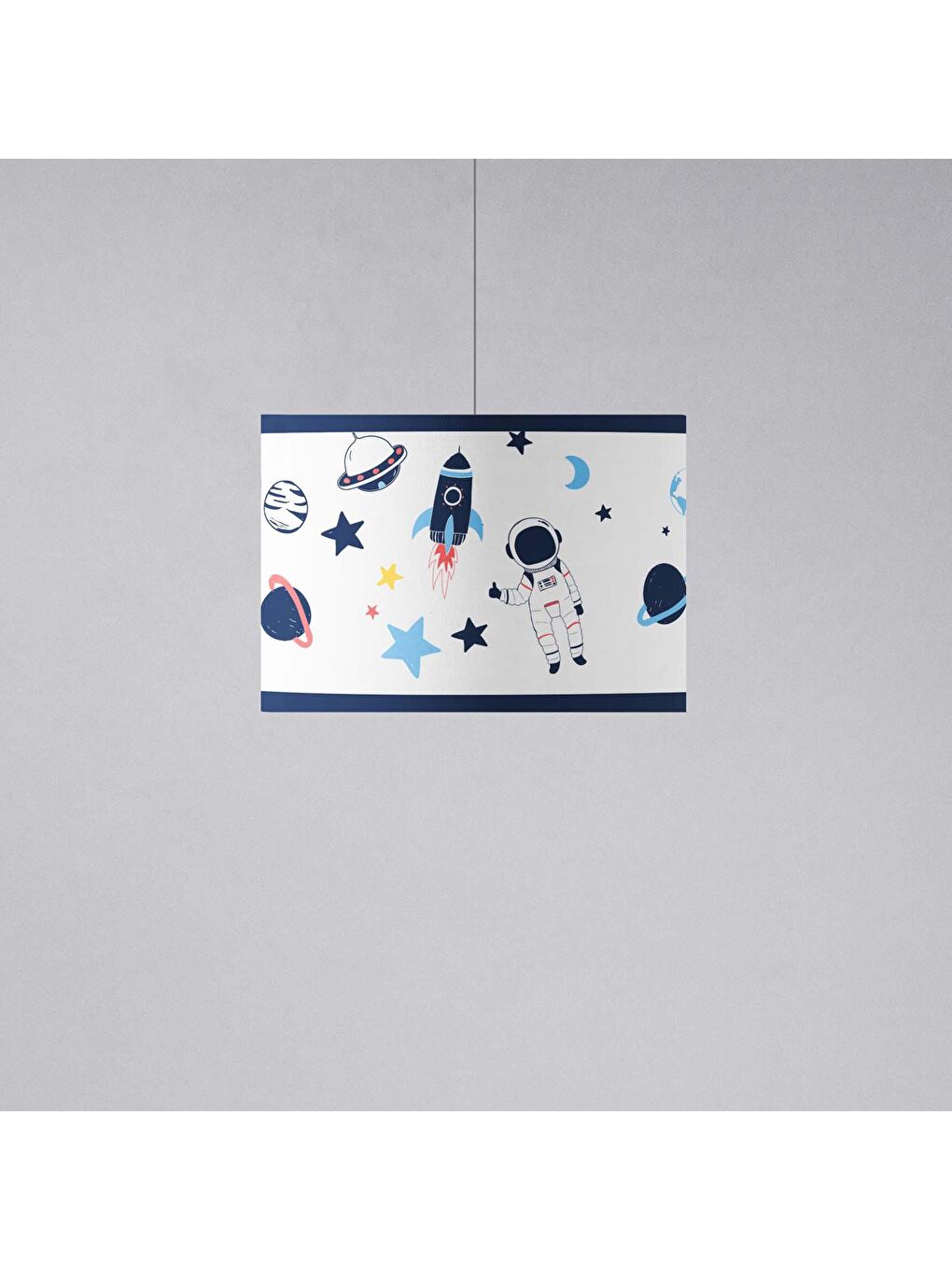 Karışık Evmial uzay desenli sarkıt avize