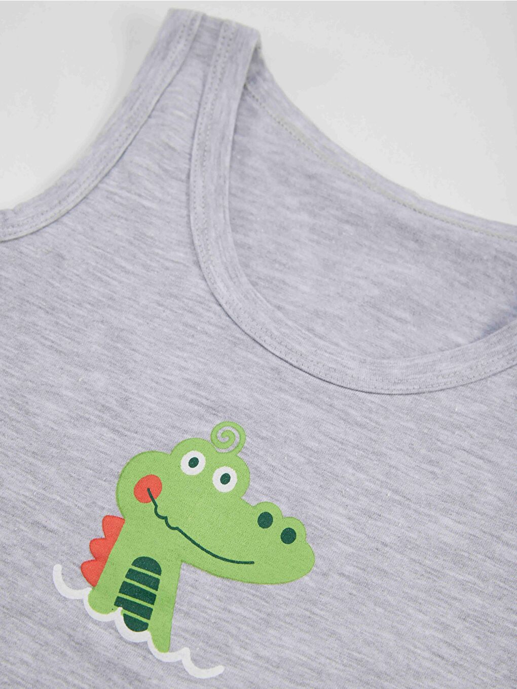 Timsah Erkek Çocuk Gri Atlet Boxer Takım-3