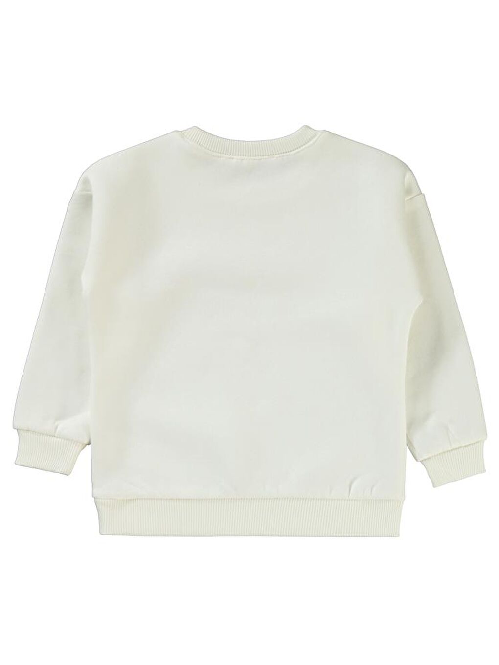 Girls Happıness Baskılı 2-5 Yaş Sweatshirt - Ekru 2-3 Yaş