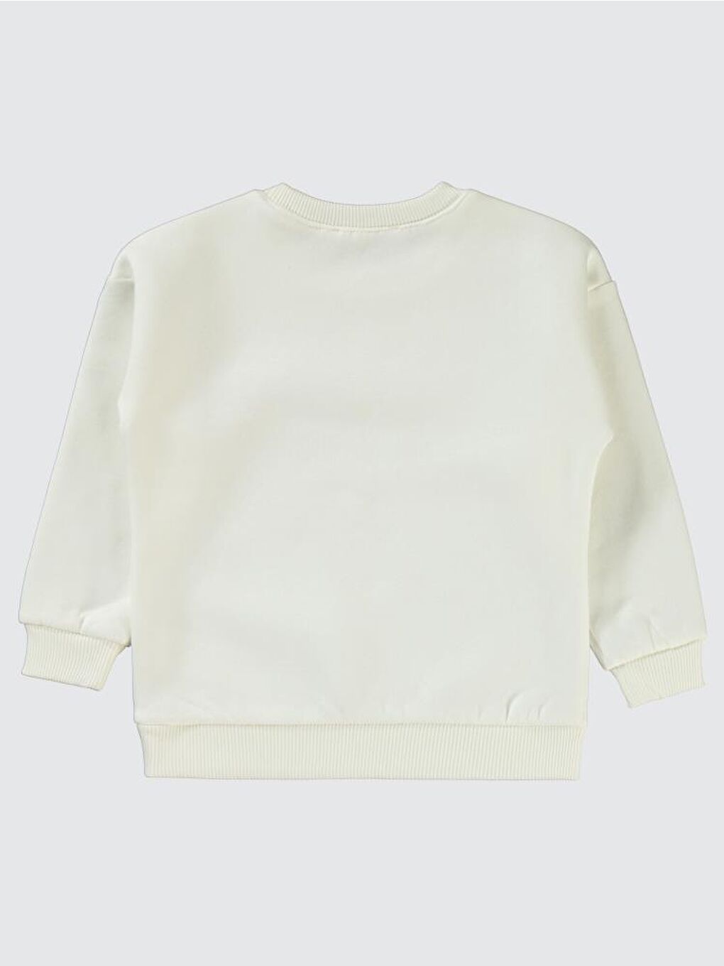 Girls Happıness Baskılı 2-5 Yaş Sweatshirt - Ekru 2-3 Yaş-1